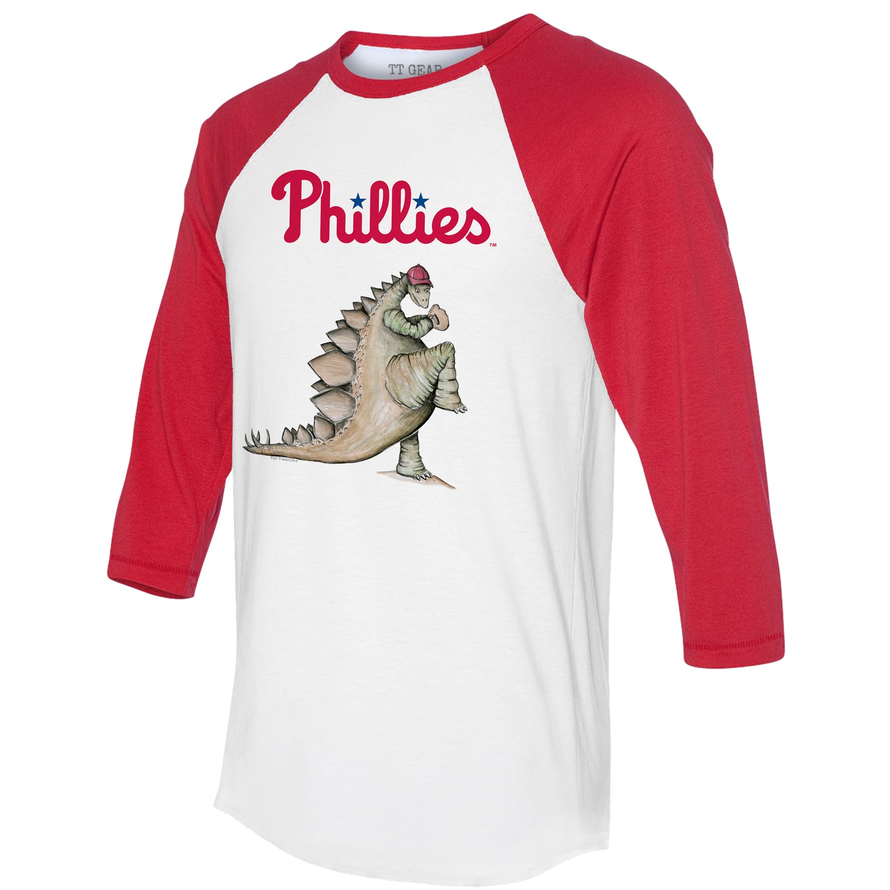 Philadelphia Phillies Stega 3/4 Red Sleeve Raglan