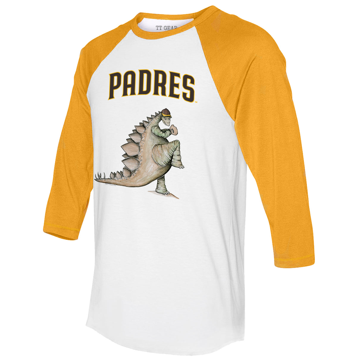 San Diego Padres Stega 3/4 Gold Sleeve Raglan