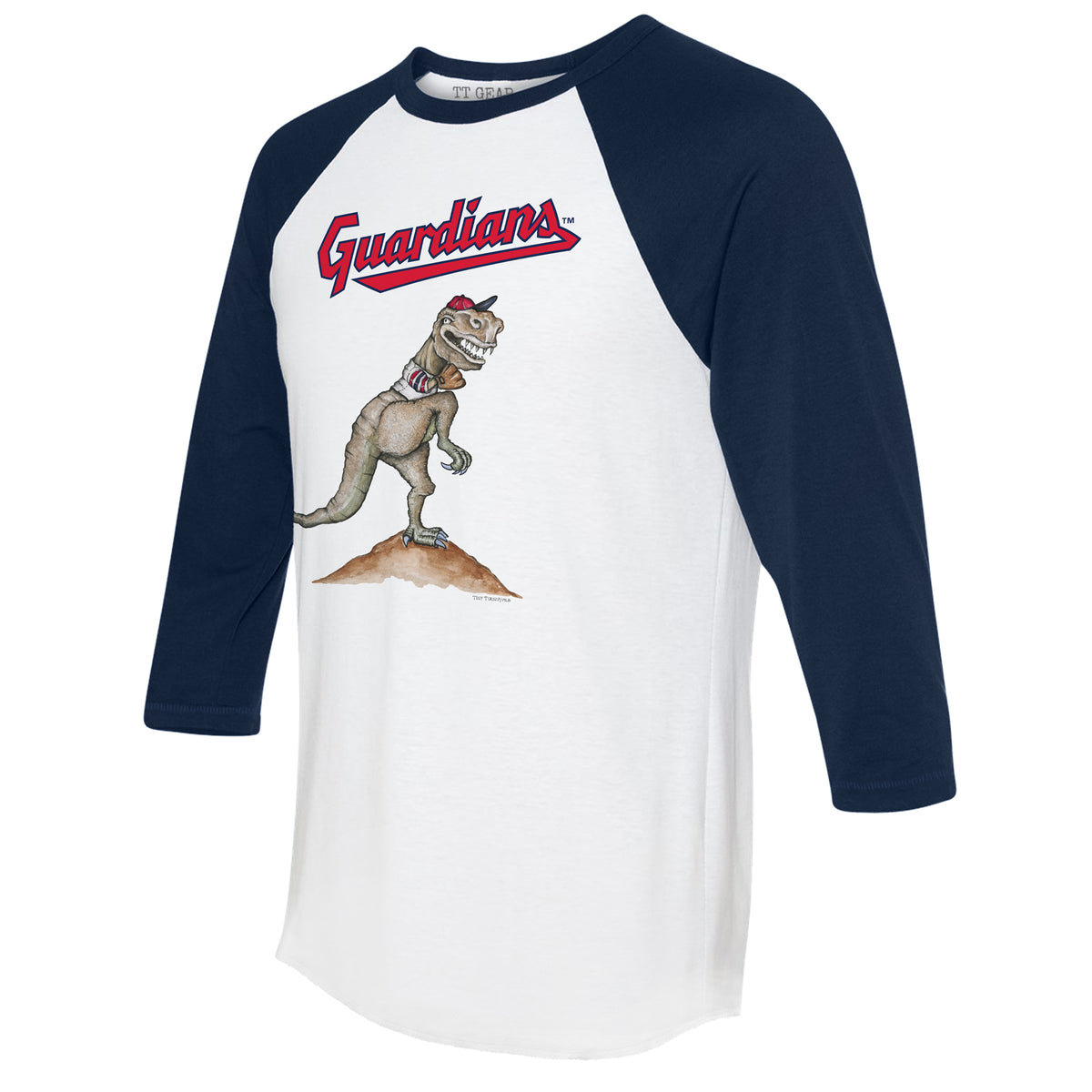 Cleveland Guardians TT Rex 3/4 Navy Blue Sleeve Raglan
