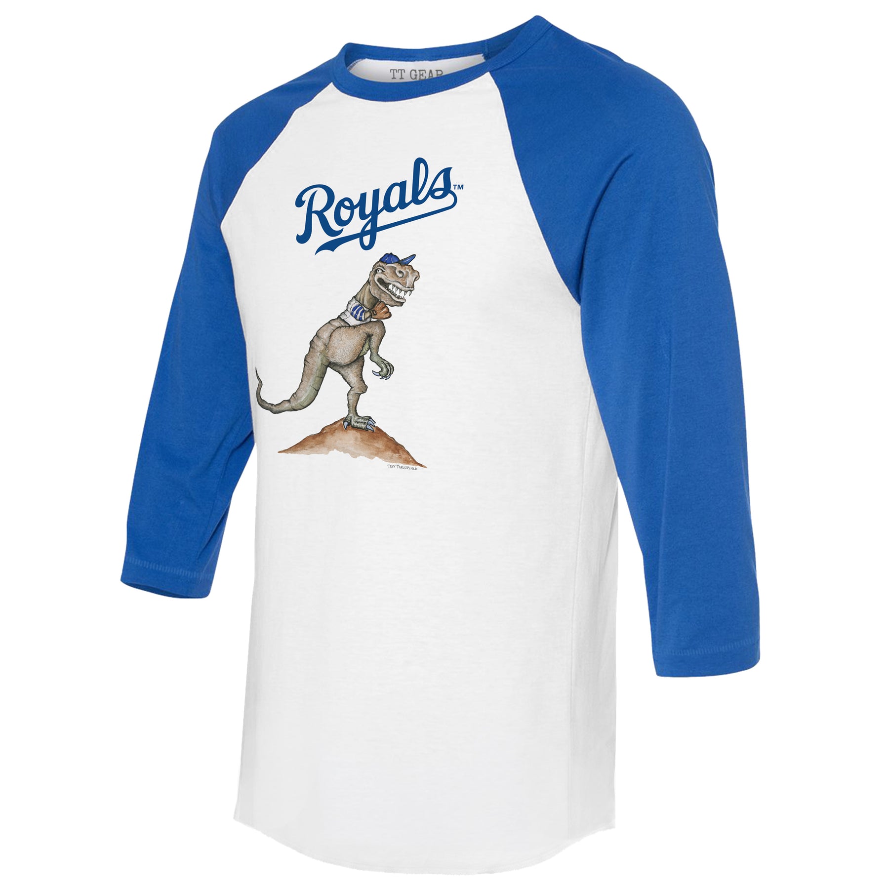 Kansas City Royals TT Rex 3/4 Royal Blue Sleeve Raglan