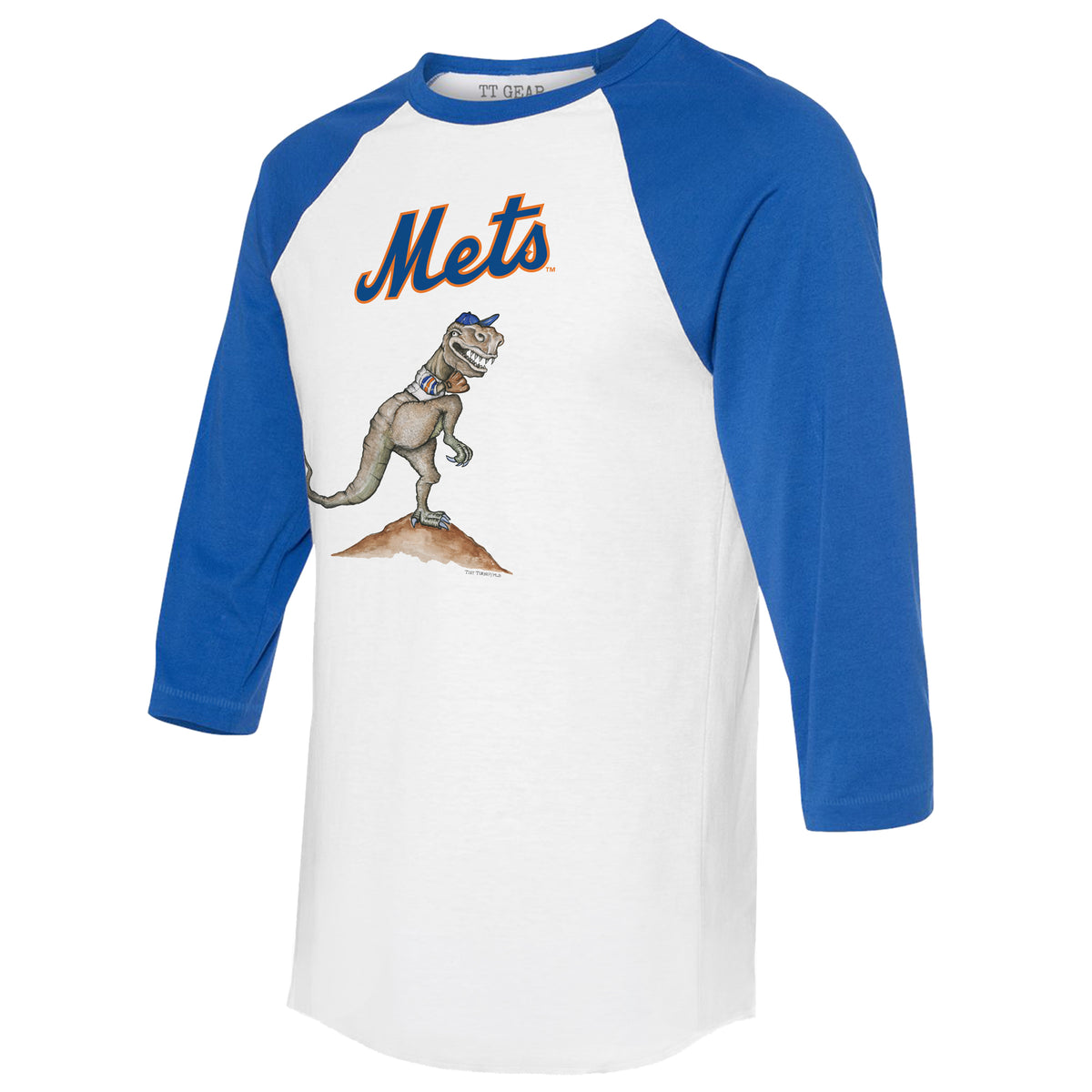 New York Mets TT Rex 3/4 Royal Blue Sleeve Raglan
