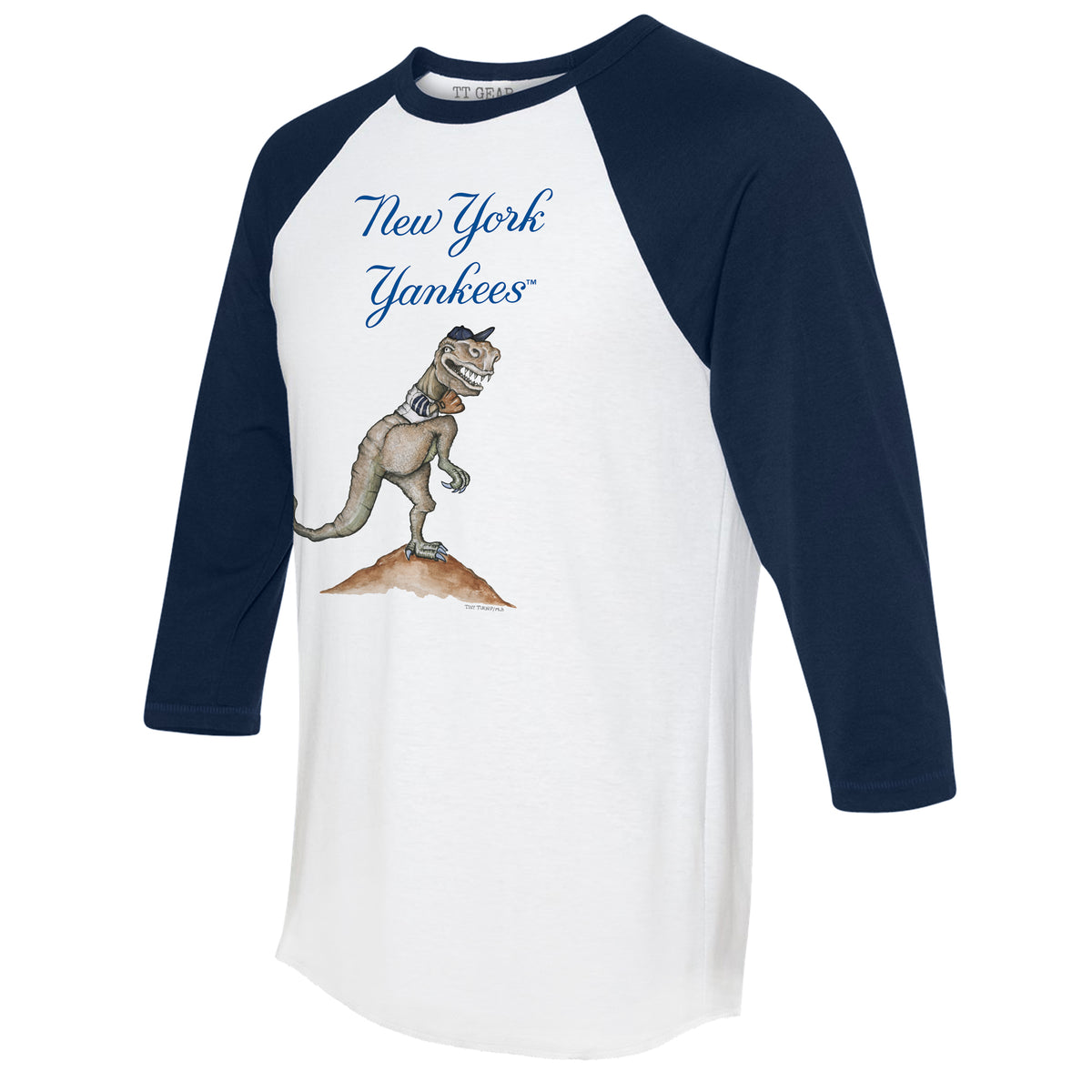 New York Yankees TT Rex 3/4 Navy Blue Sleeve Raglan