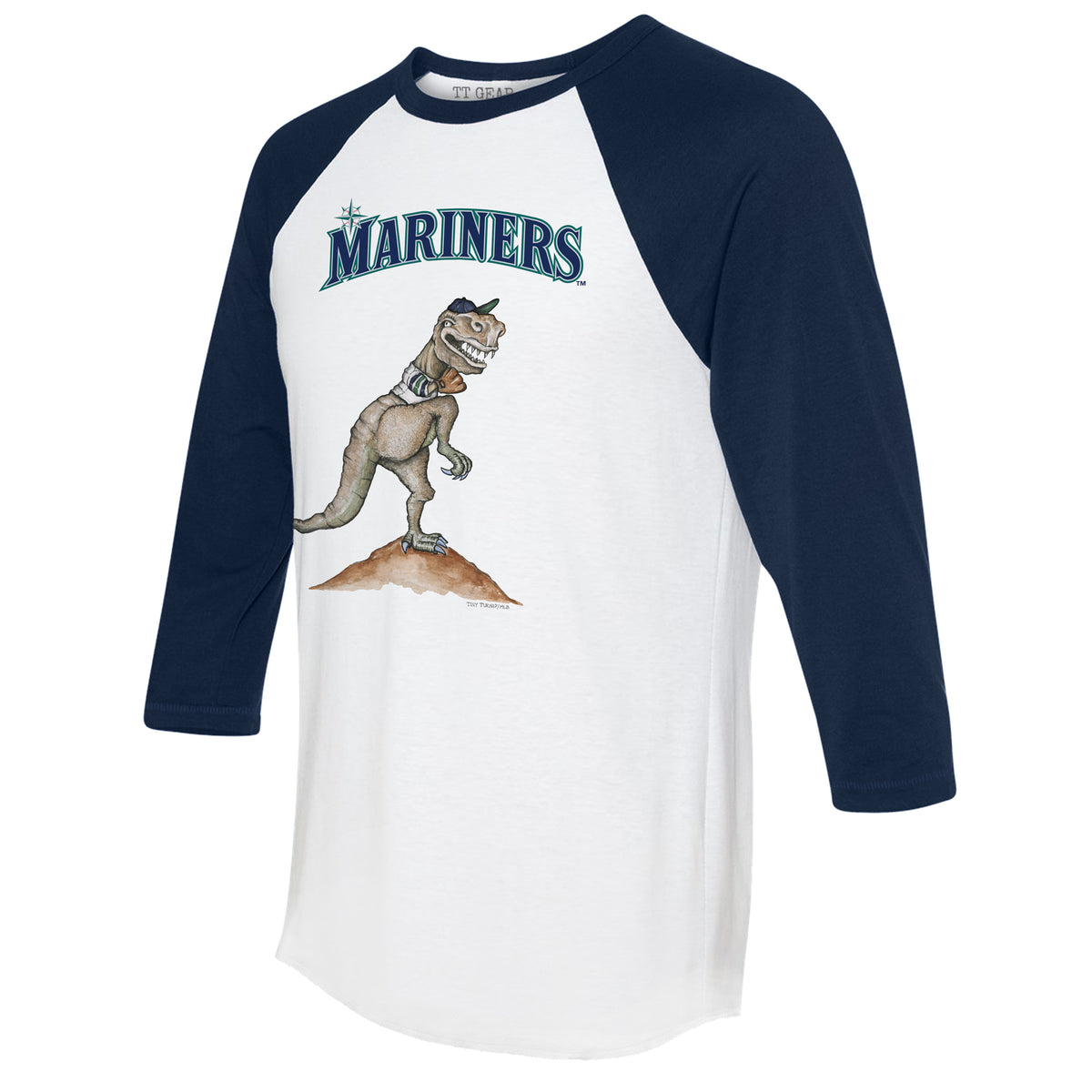 Seattle Mariners TT Rex 3/4 Navy Blue Sleeve Raglan