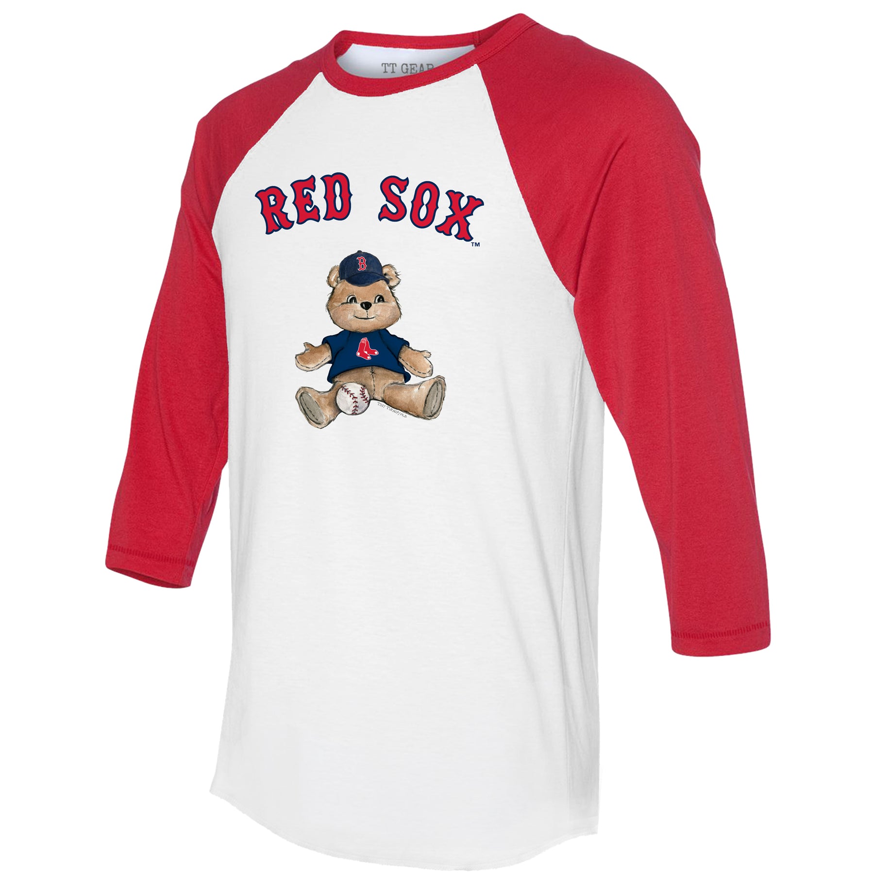 Boston Red Sox Teddy 3/4 Red Sleeve Raglan