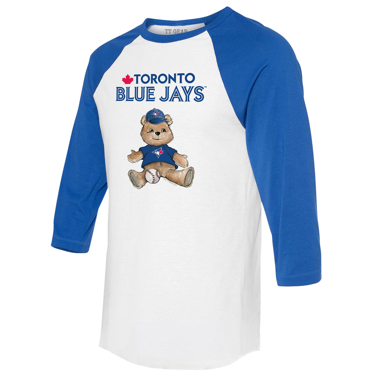 Toronto Blue Jays Teddy 3/4 Royal Blue Sleeve Raglan