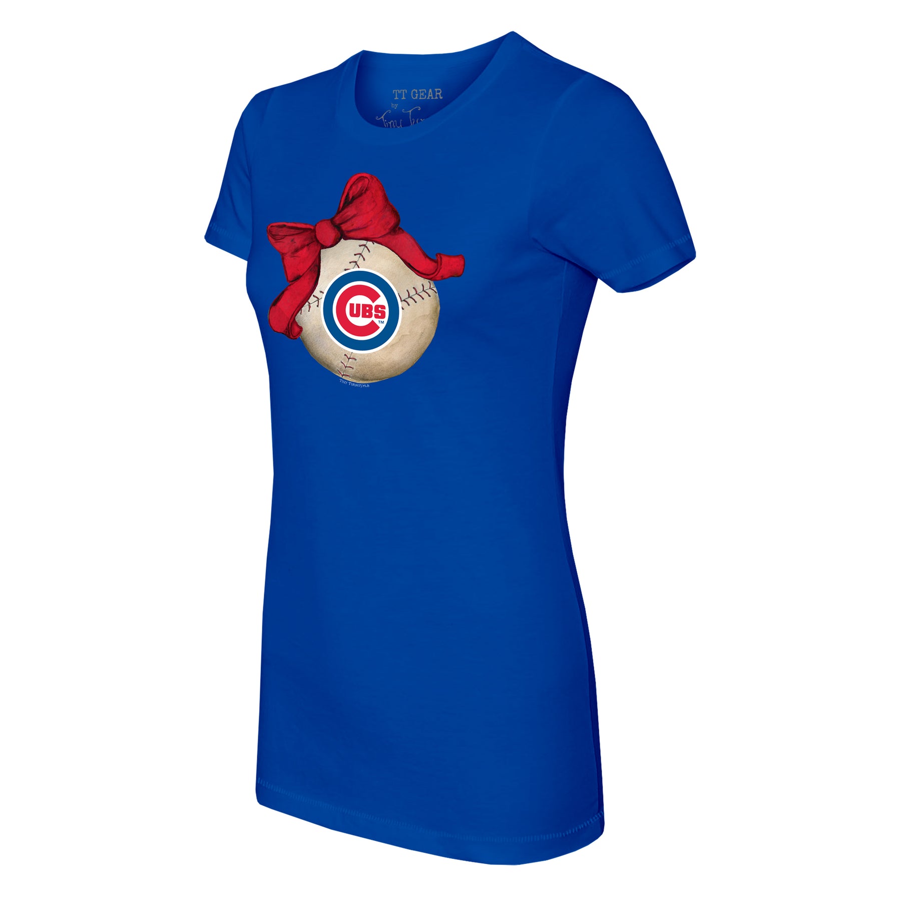 Chicago Cubs Baseball Bow Tee Shirt