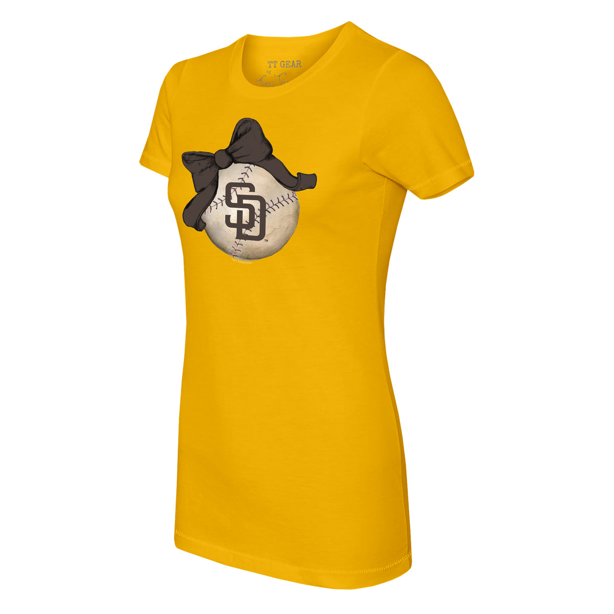 San Diego Padres Baseball Bow Tee Shirt