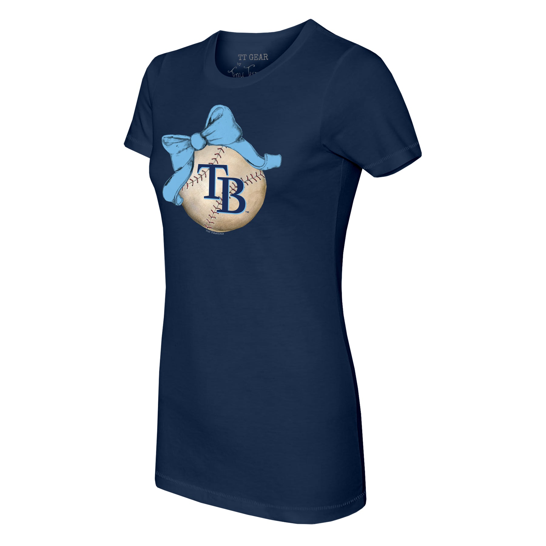 Tampa Bay Rays Baseball Bow Tee Shirt