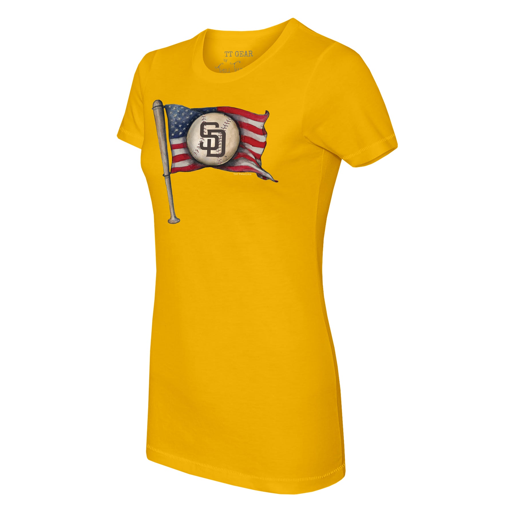 San Diego Padres Baseball Flag Tee Shirt