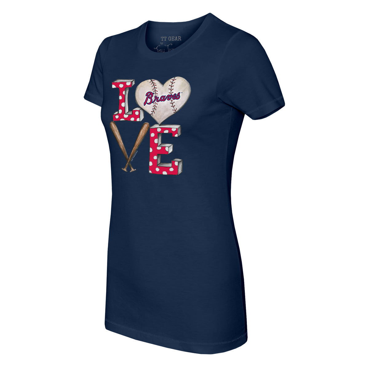 Atlanta Braves Baseball LOVE Tee Shirt