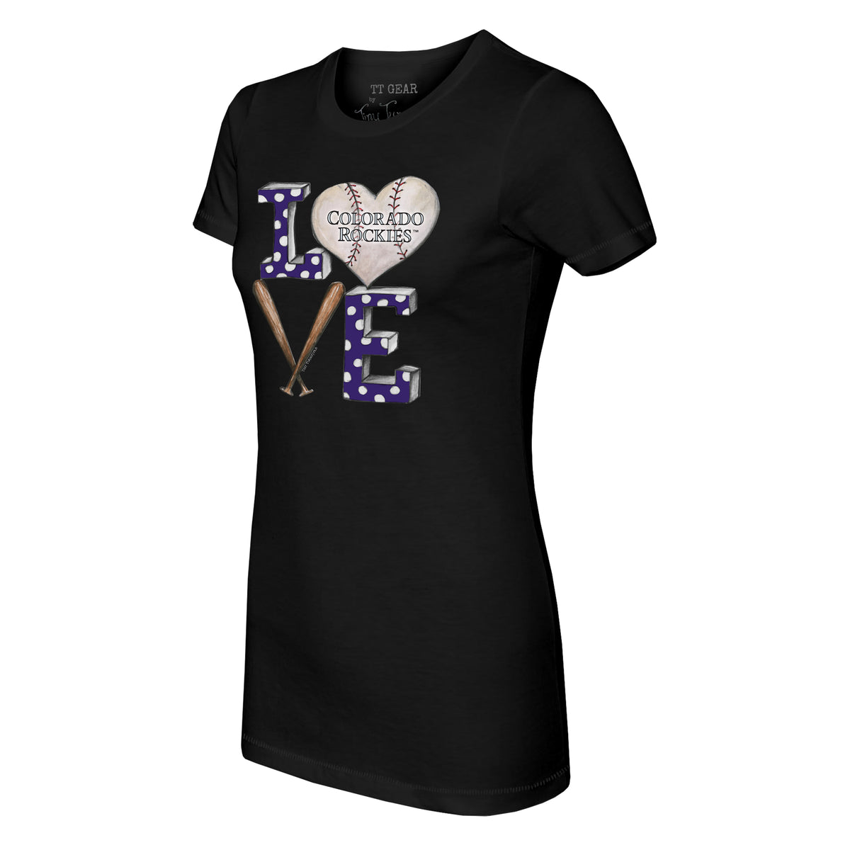 Colorado Rockies Baseball LOVE Tee Shirt