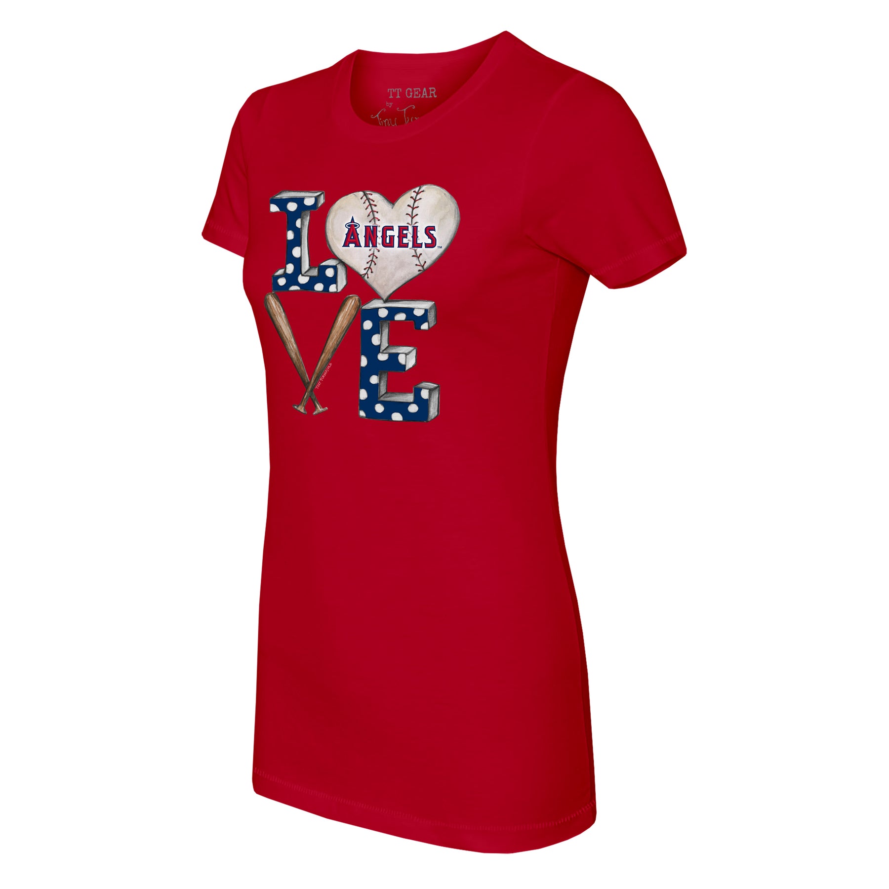 Los Angeles Angels Baseball LOVE Tee Shirt