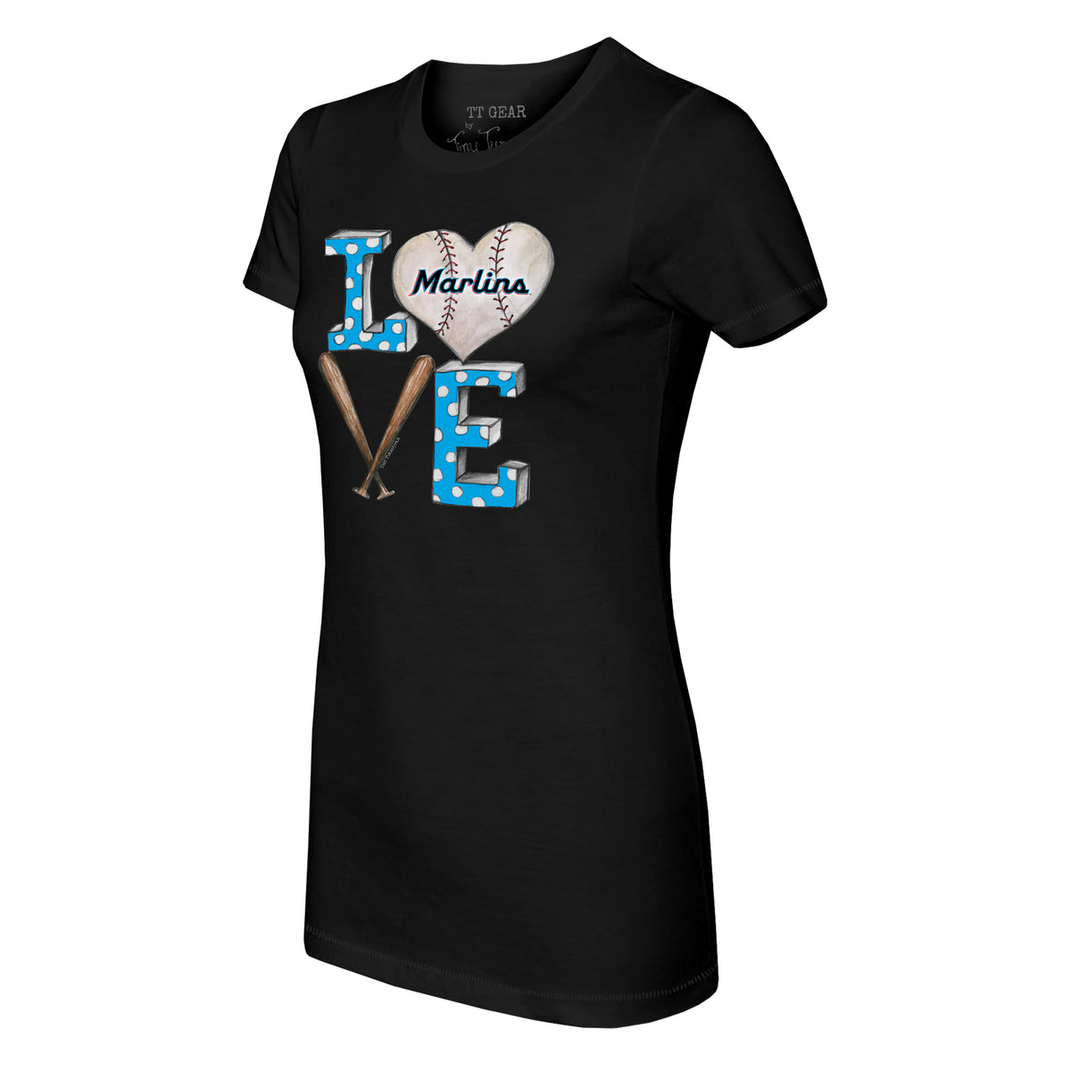 Miami Marlins Baseball LOVE Tee Shirt