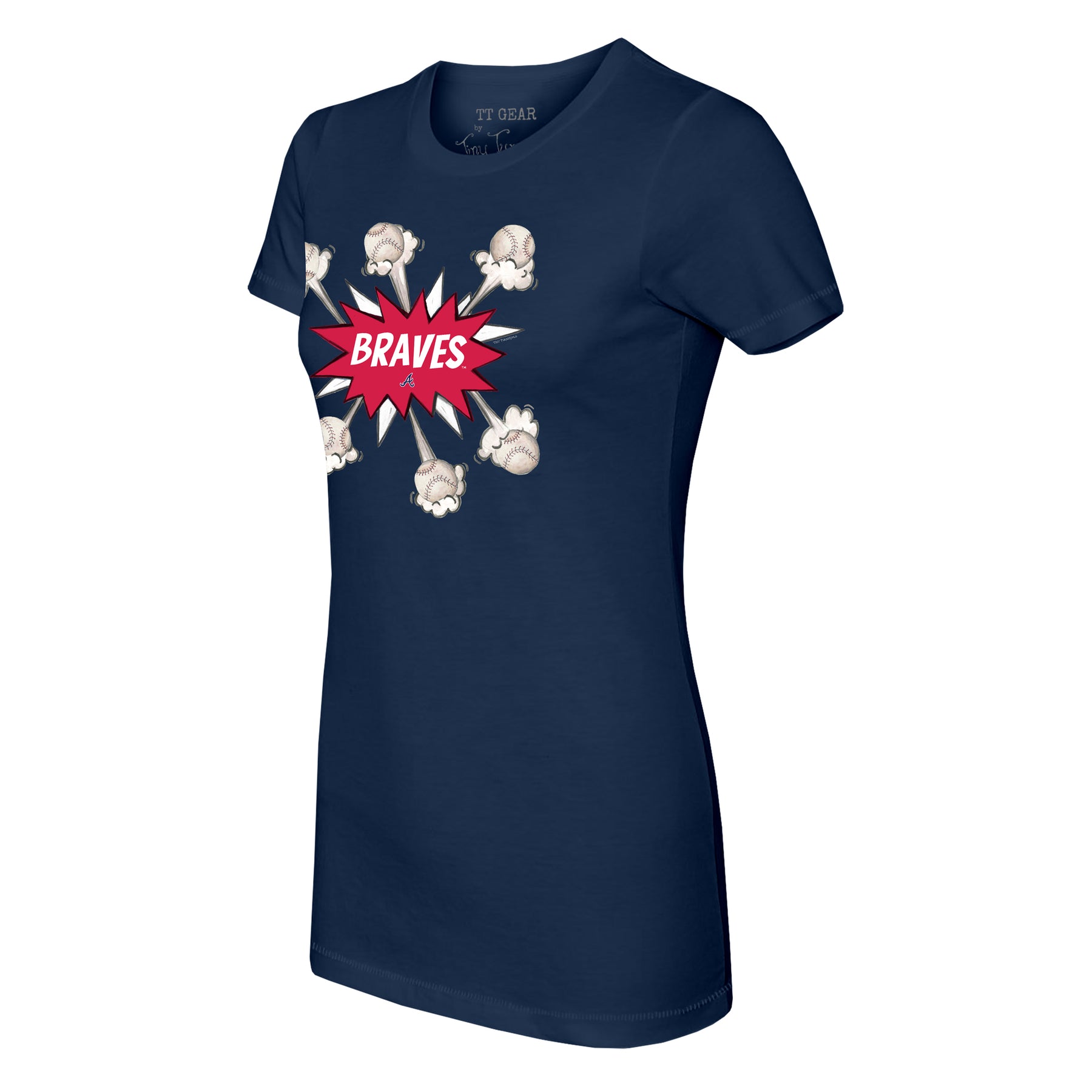 Atlanta Braves Baseball Pow Tee Shirt