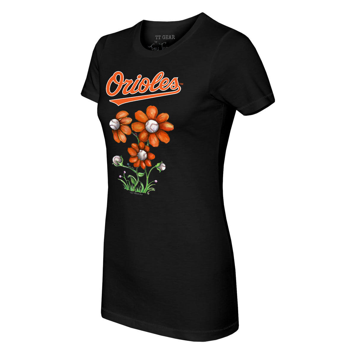 Baltimore Orioles Blooming Baseballs Tee Shirt