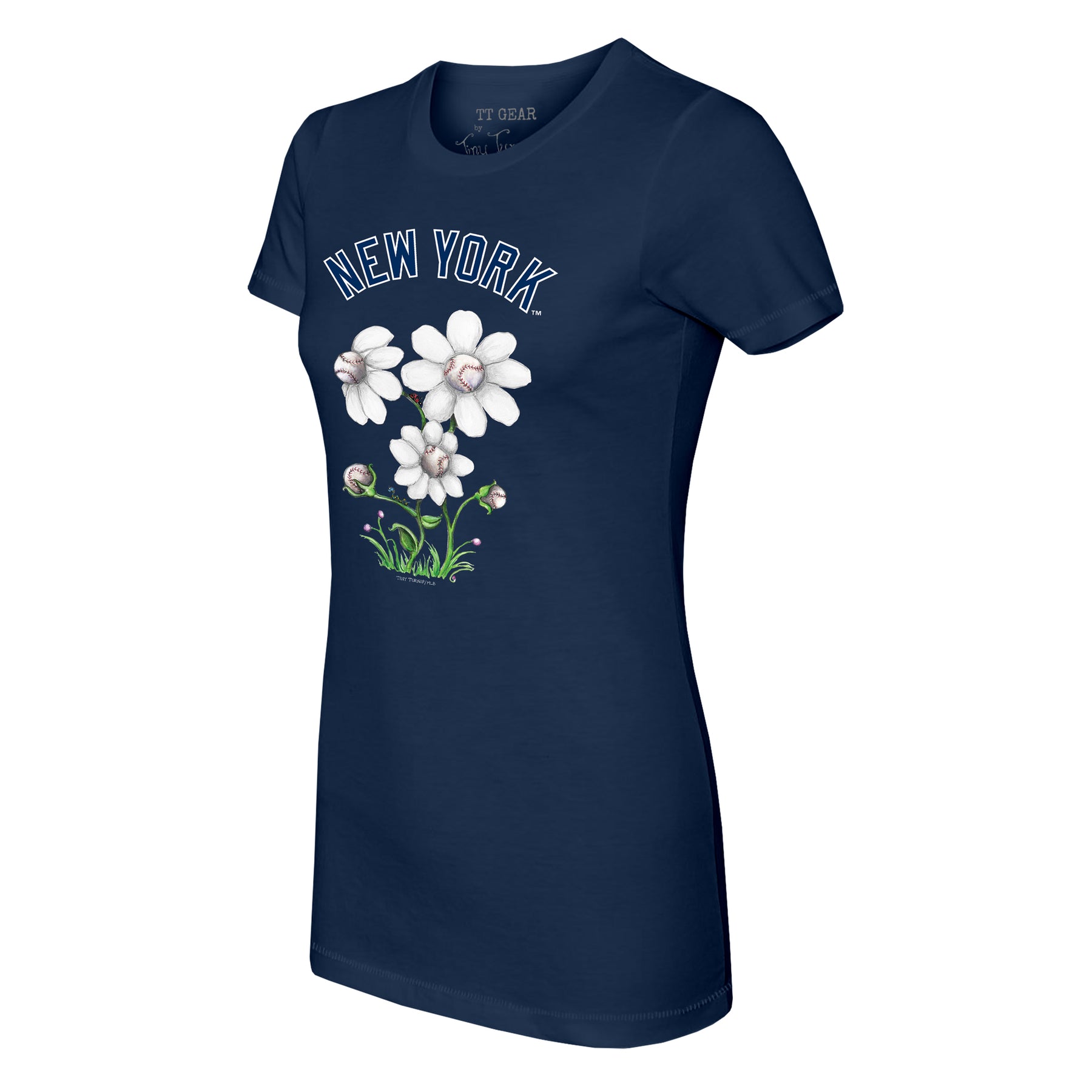 New York Yankees Blooming Baseballs Tee Shirt