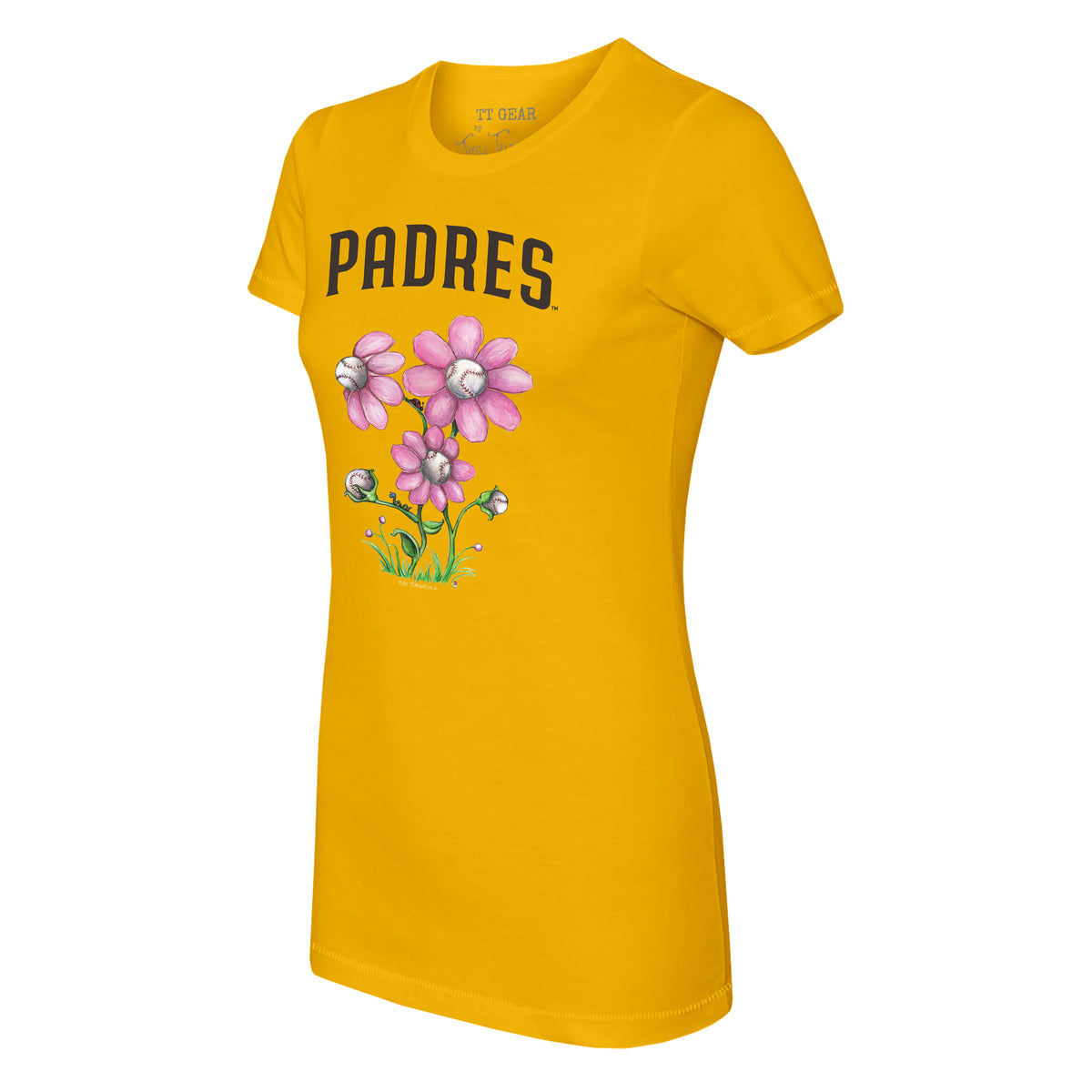 San Diego Padres Blooming Baseballs Tee Shirt