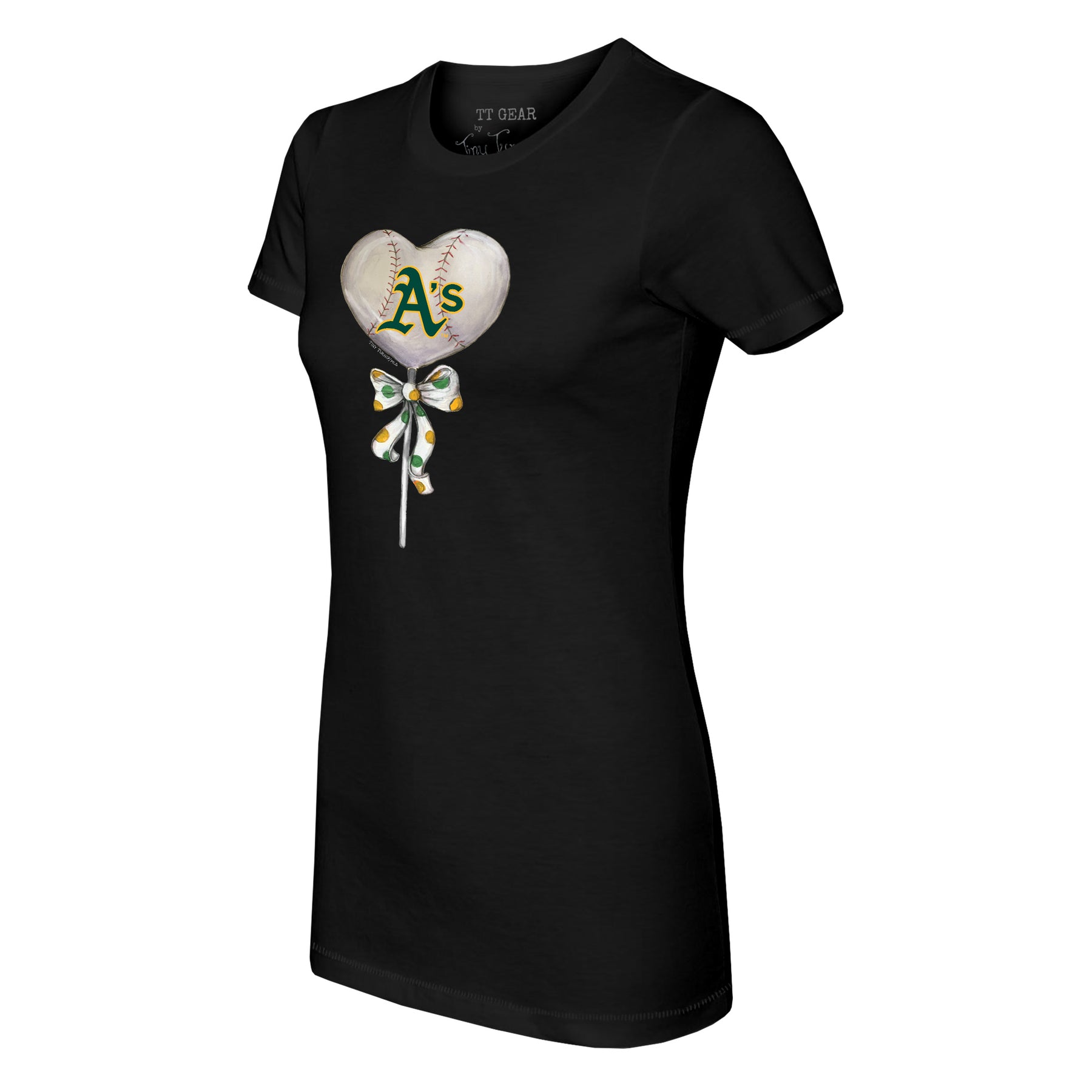 Oakland Athletics Heart Lolly Tee Shirt