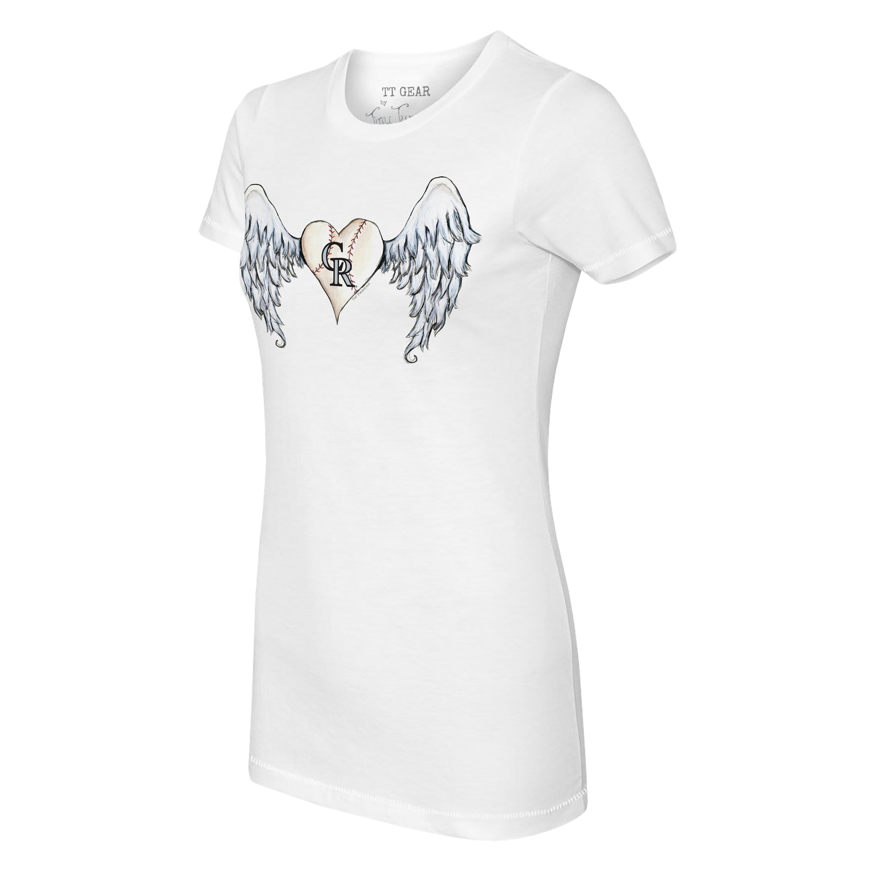 Colorado Rockies Angel Wings Tee Shirt