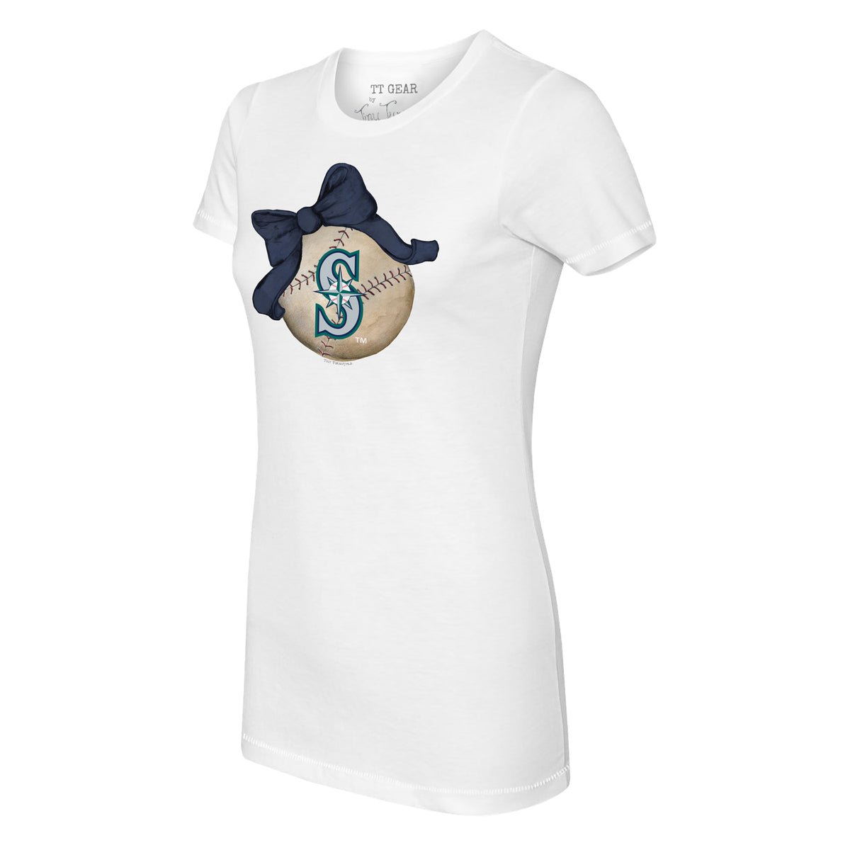 Seattle Mariners Baseball Bow Tee Shirt