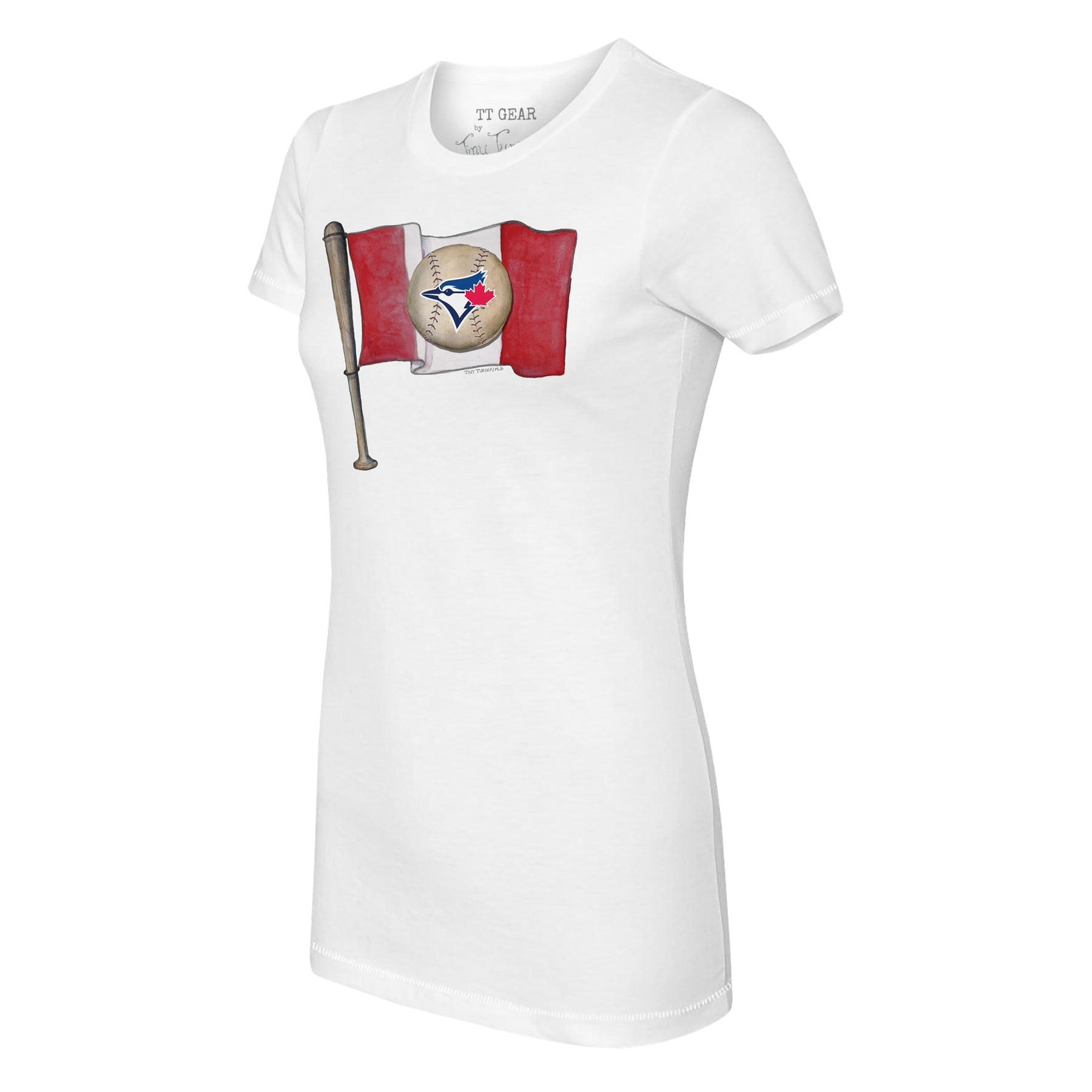 Toronto Blue Jays Baseball Flag Tee Shirt