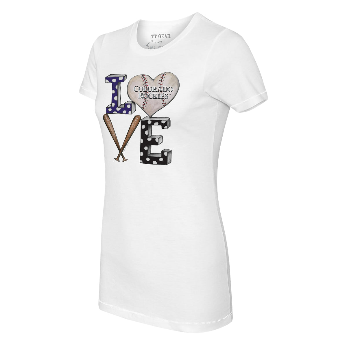 Colorado Rockies Baseball LOVE Tee Shirt