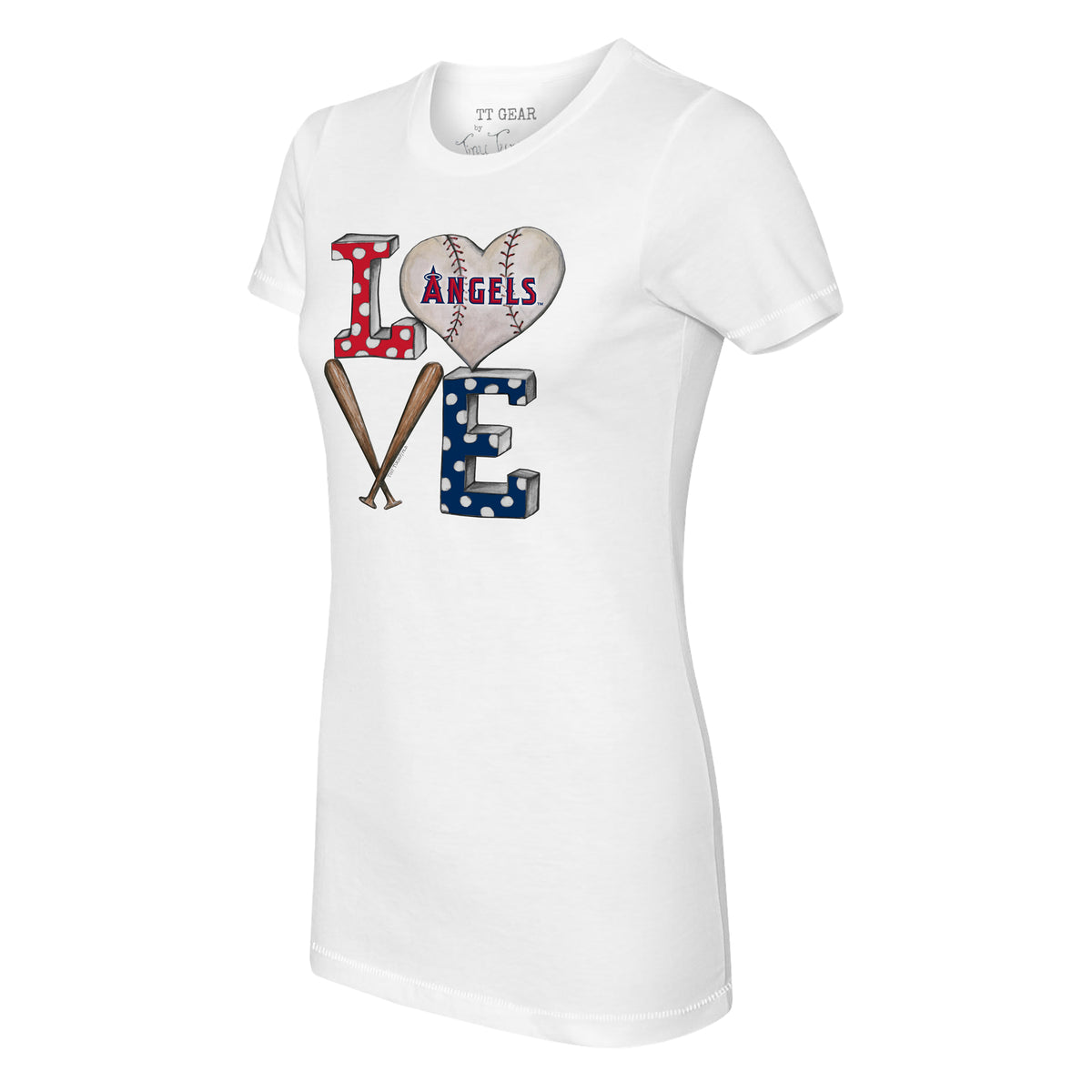 Los Angeles Angels Baseball LOVE Tee Shirt