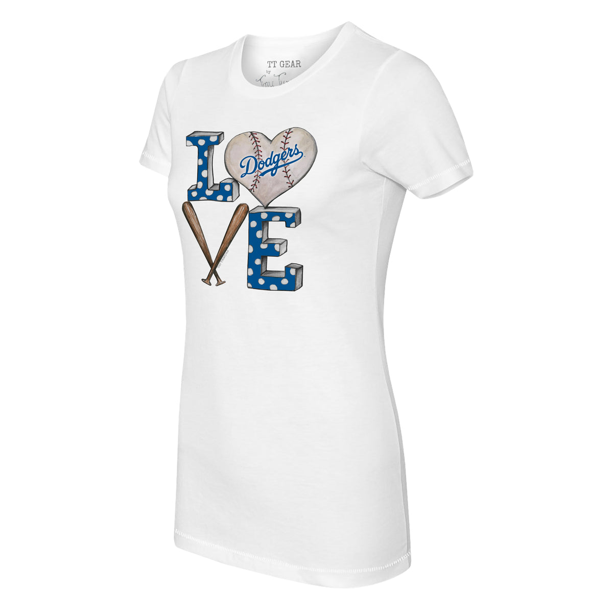 Los Angeles Dodgers Baseball LOVE Tee Shirt