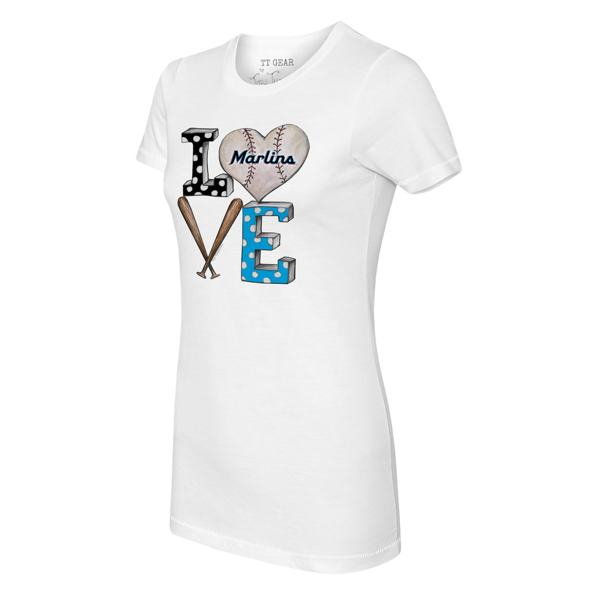 Miami Marlins Baseball LOVE Tee Shirt