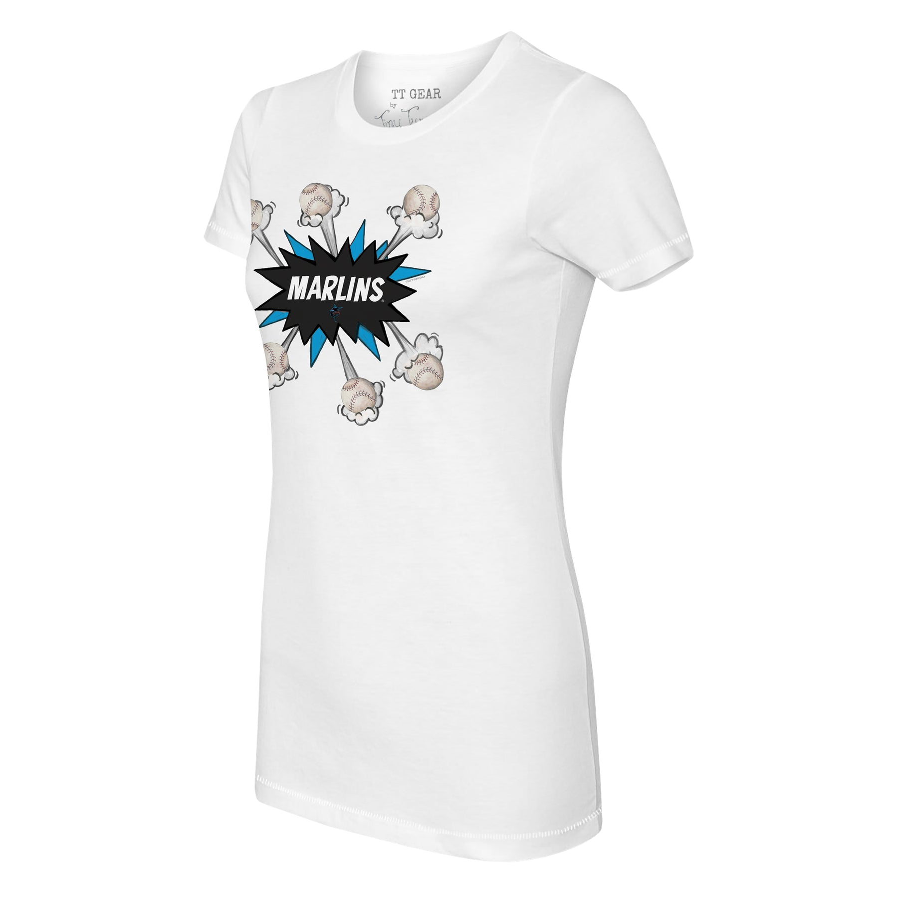 Miami Marlins Baseball Pow Tee Shirt