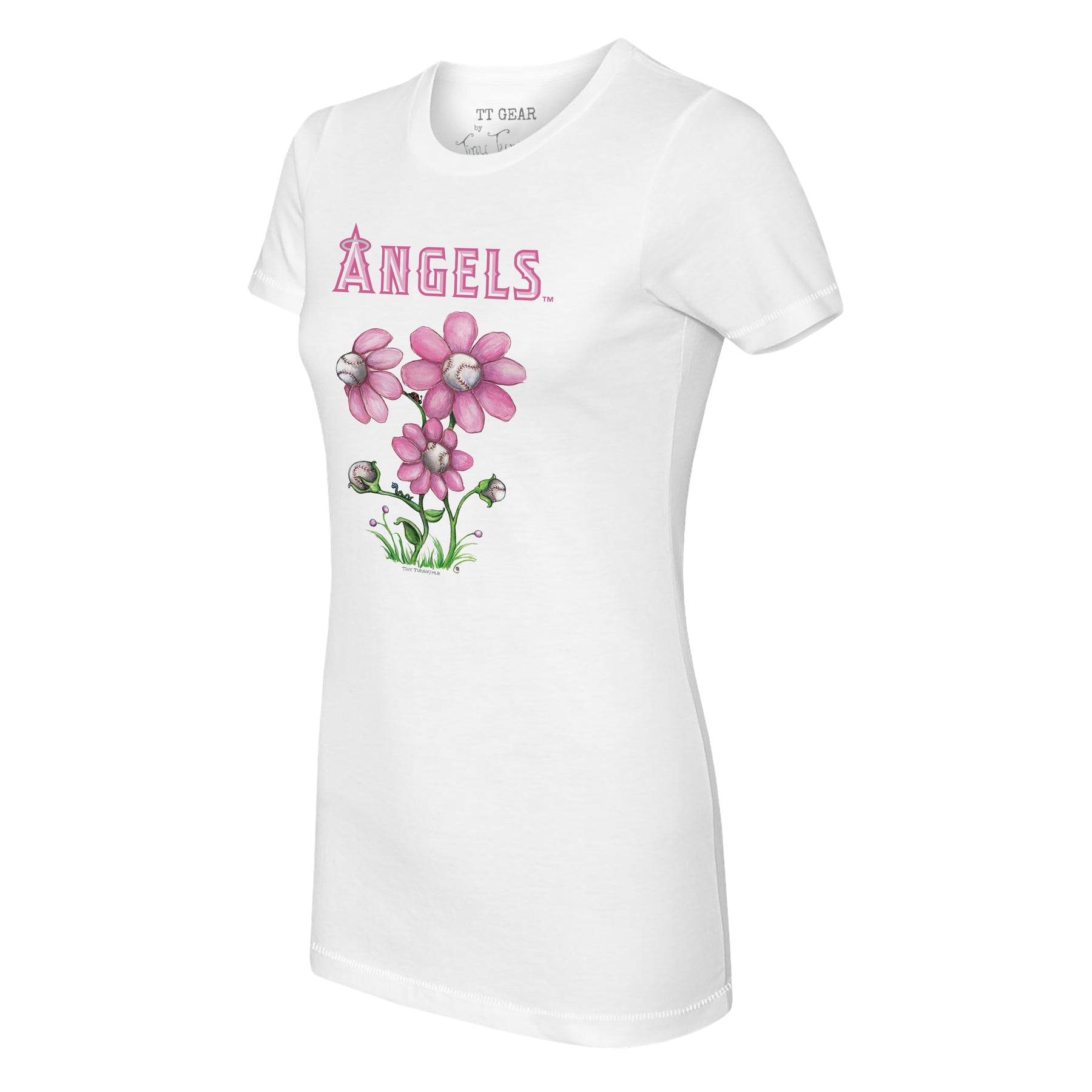 Los Angeles Angels Blooming Baseballs Tee Shirt