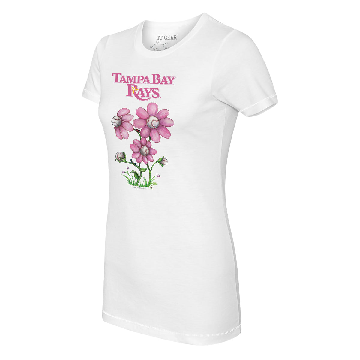 Tampa Bay Rays Blooming Baseballs Tee Shirt