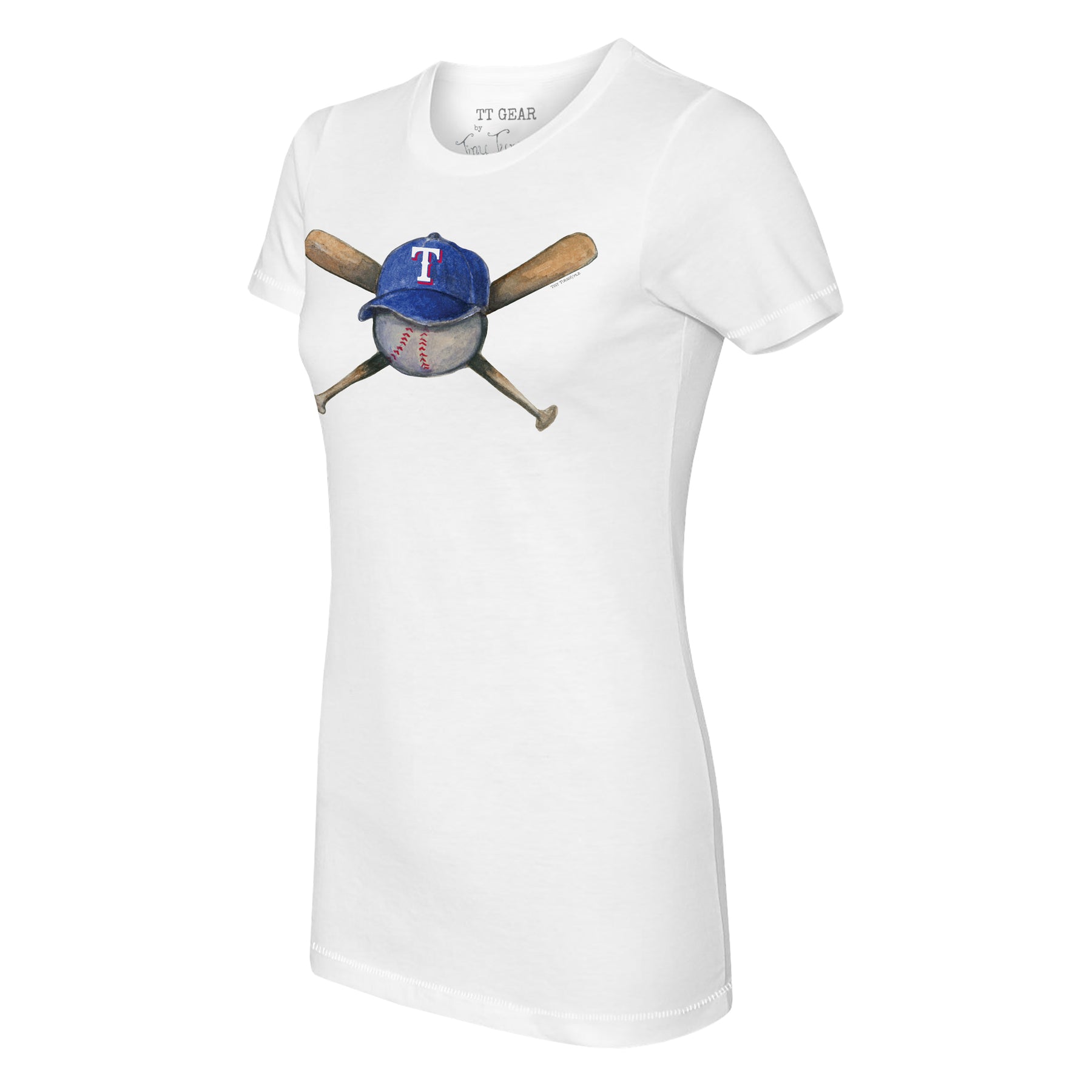 Texas Rangers Hat Crossbats Tee Shirt