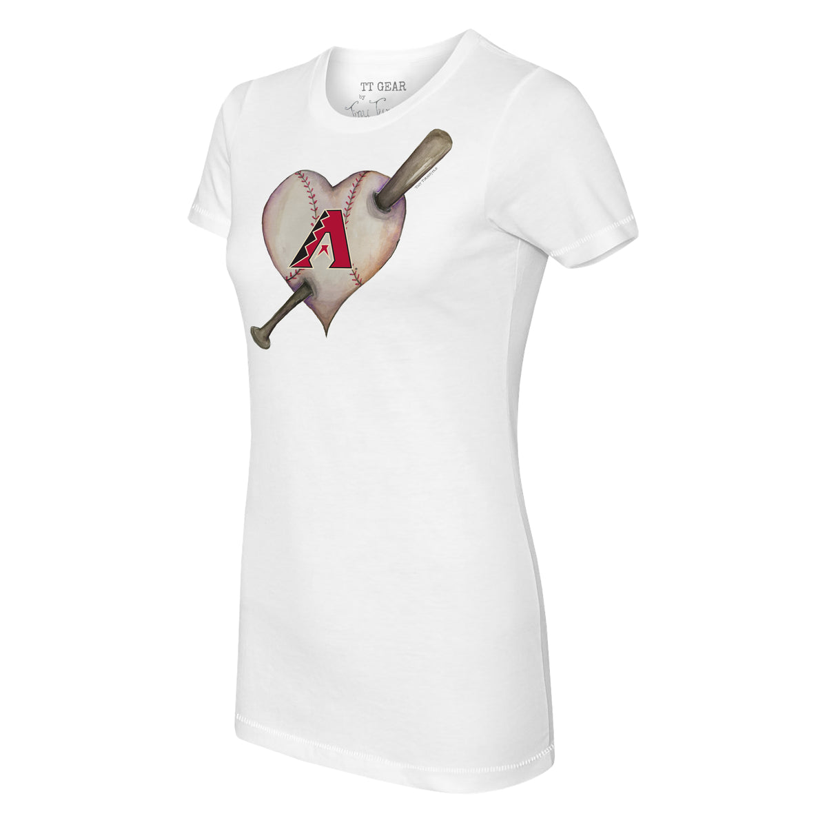 Arizona Diamondbacks Heart Bat Tee Shirt