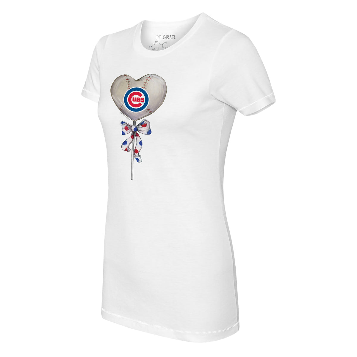 Chicago Cubs Heart Lolly Tee Shirt