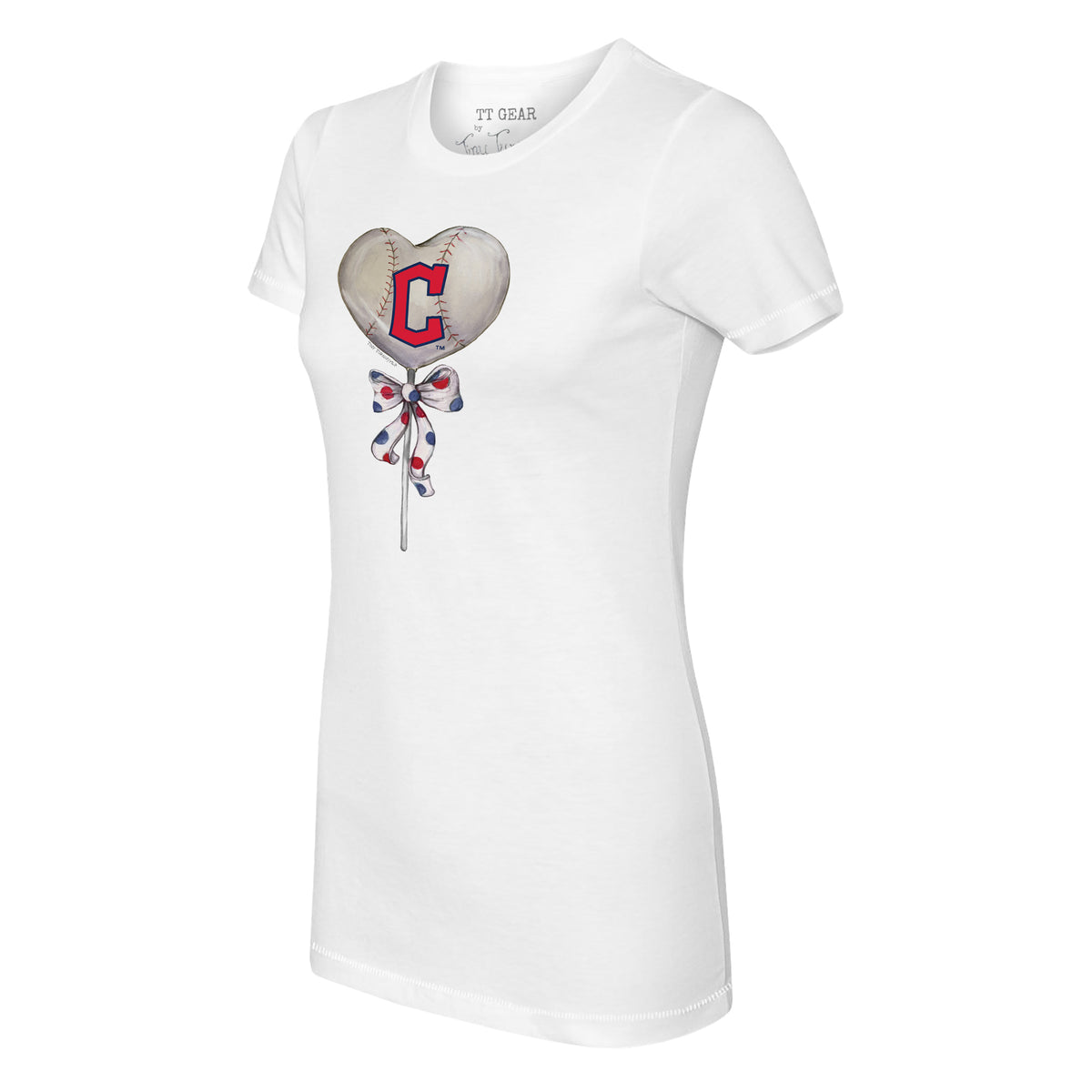 Cleveland Guardians Heart Lolly Tee Shirt