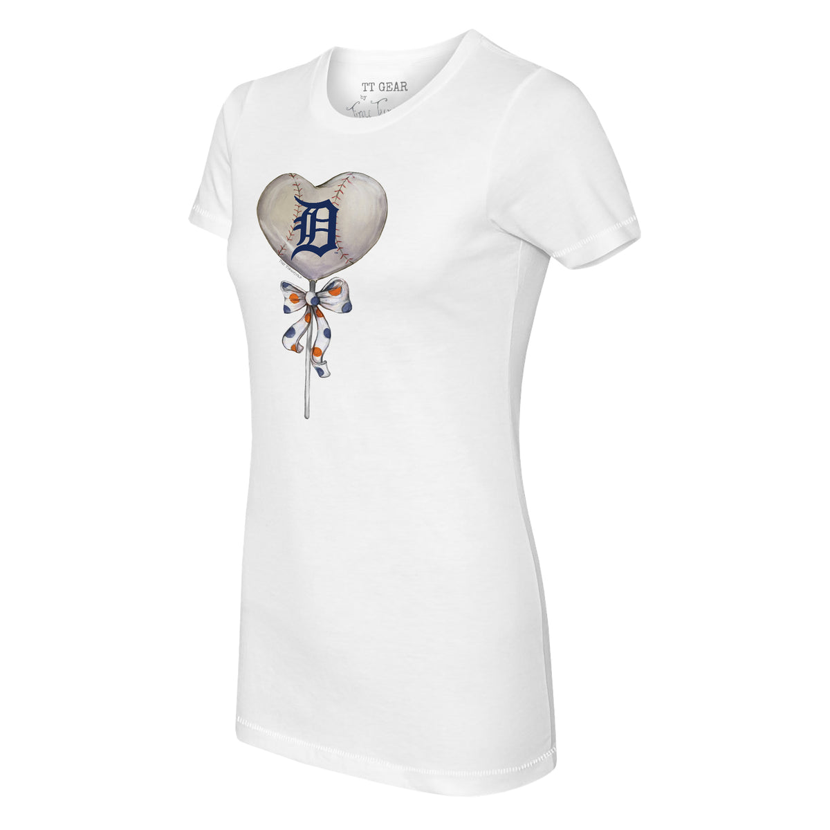 Detroit Tigers Heart Lolly Tee Shirt