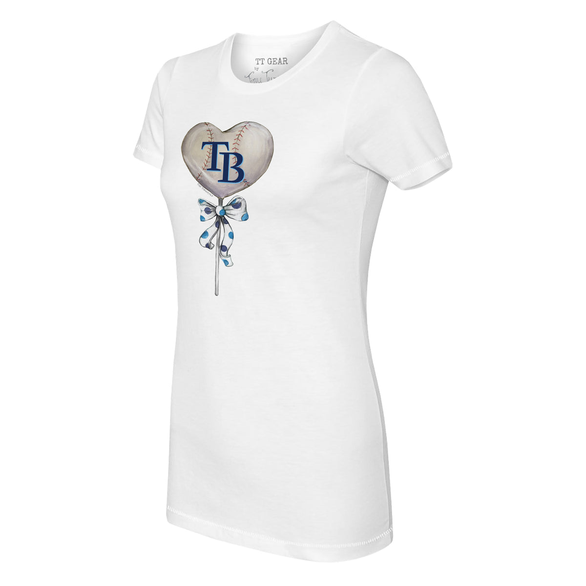 Tampa Bay Rays Heart Lolly Tee Shirt