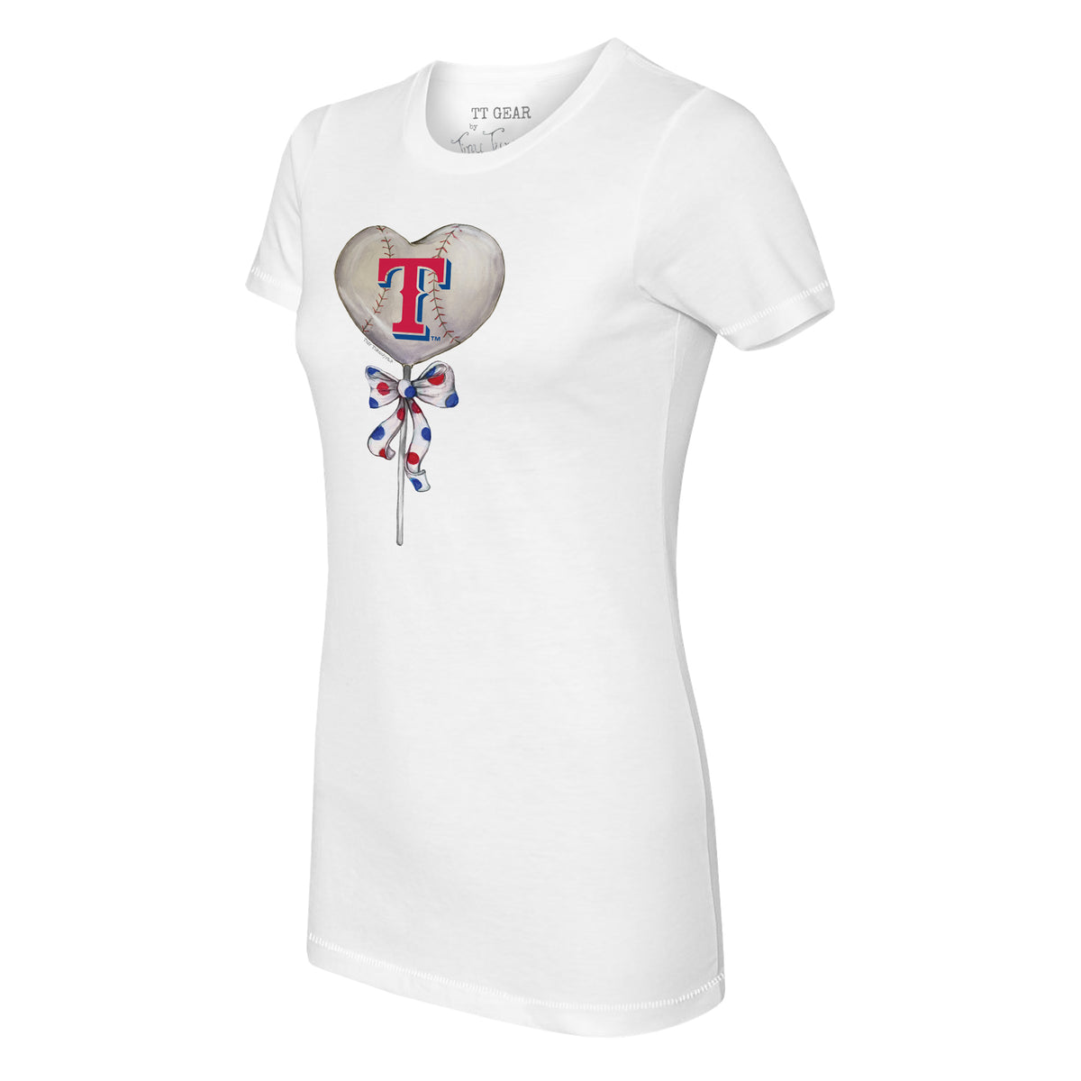 Texas Rangers Heart Lolly Tee Shirt