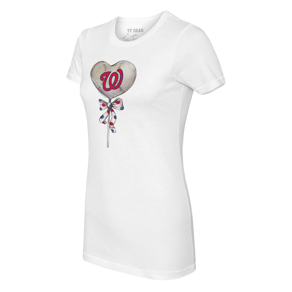 Washington Nationals Heart Lolly Tee Shirt
