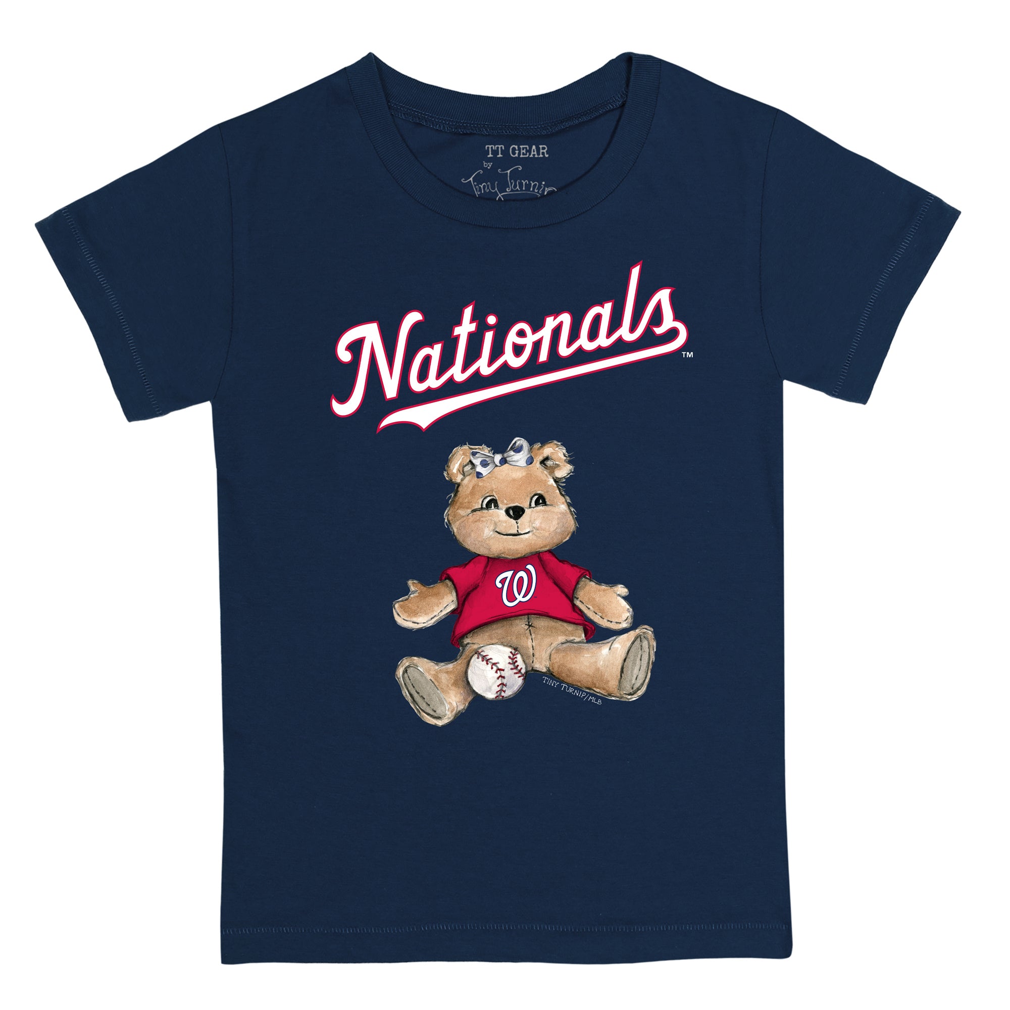 Washington Nationals Youth boys kids Large 12-14 Navy Blue Baseball Jersey  MLB