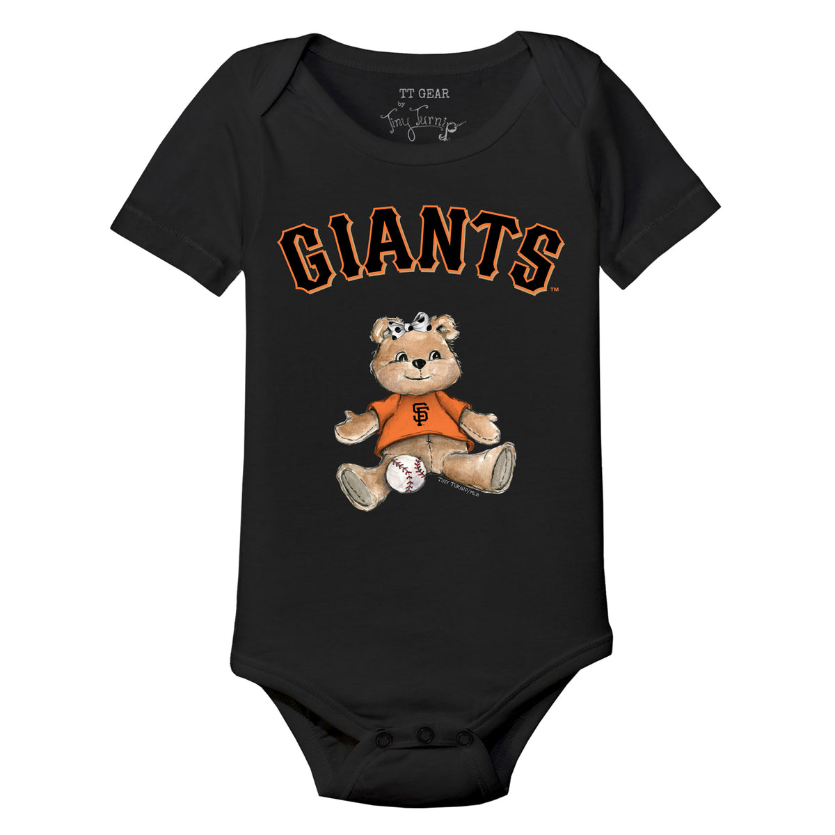 San Francisco Giants Girl Teddy Short Sleeve Snapper
