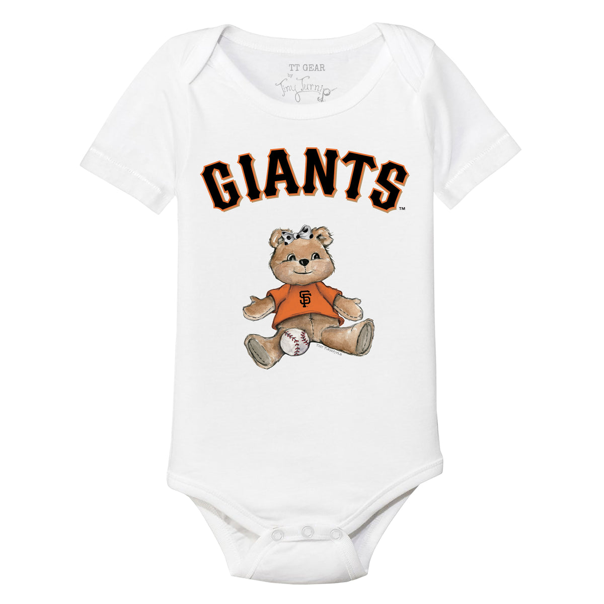 San Francisco Giants Girl Teddy Short Sleeve Snapper