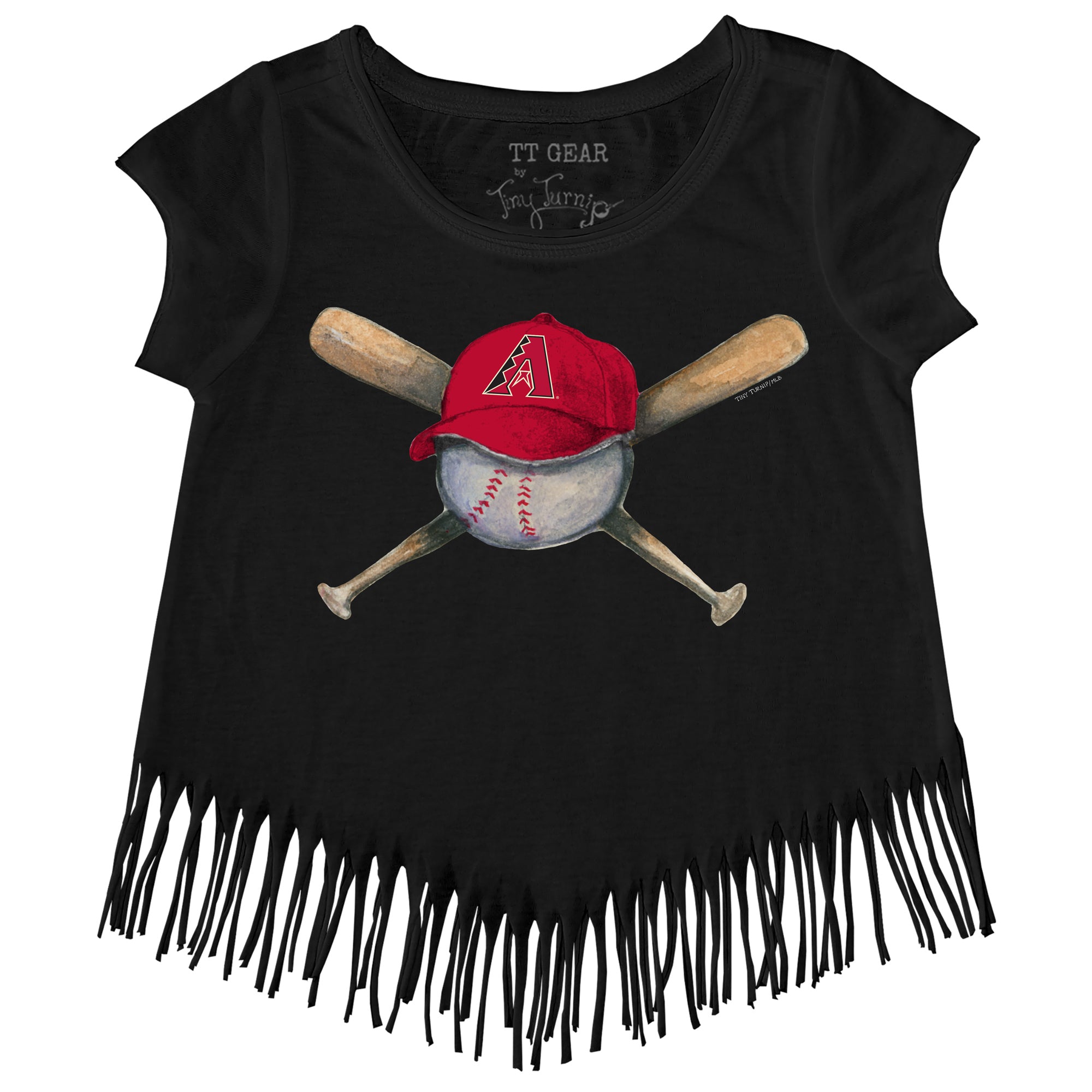 MLB Arizona Diamondbacks Women's Short Sleeve V-Neck Fashion T-Shirt - S