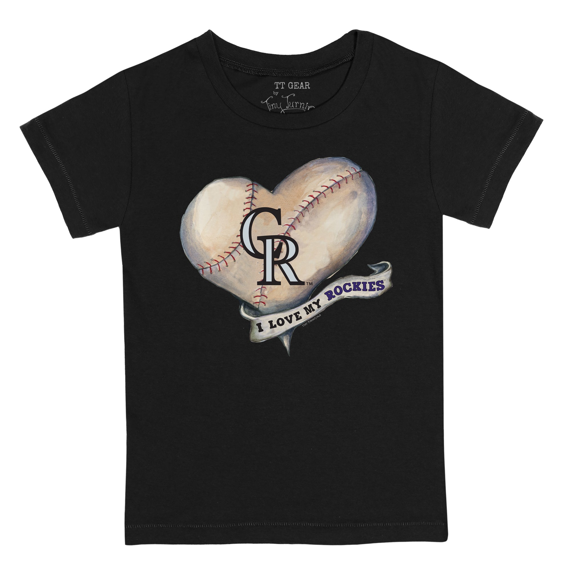 Colorado Rockies Baseball Flag Tee Shirt Youth XL (12-14) / White