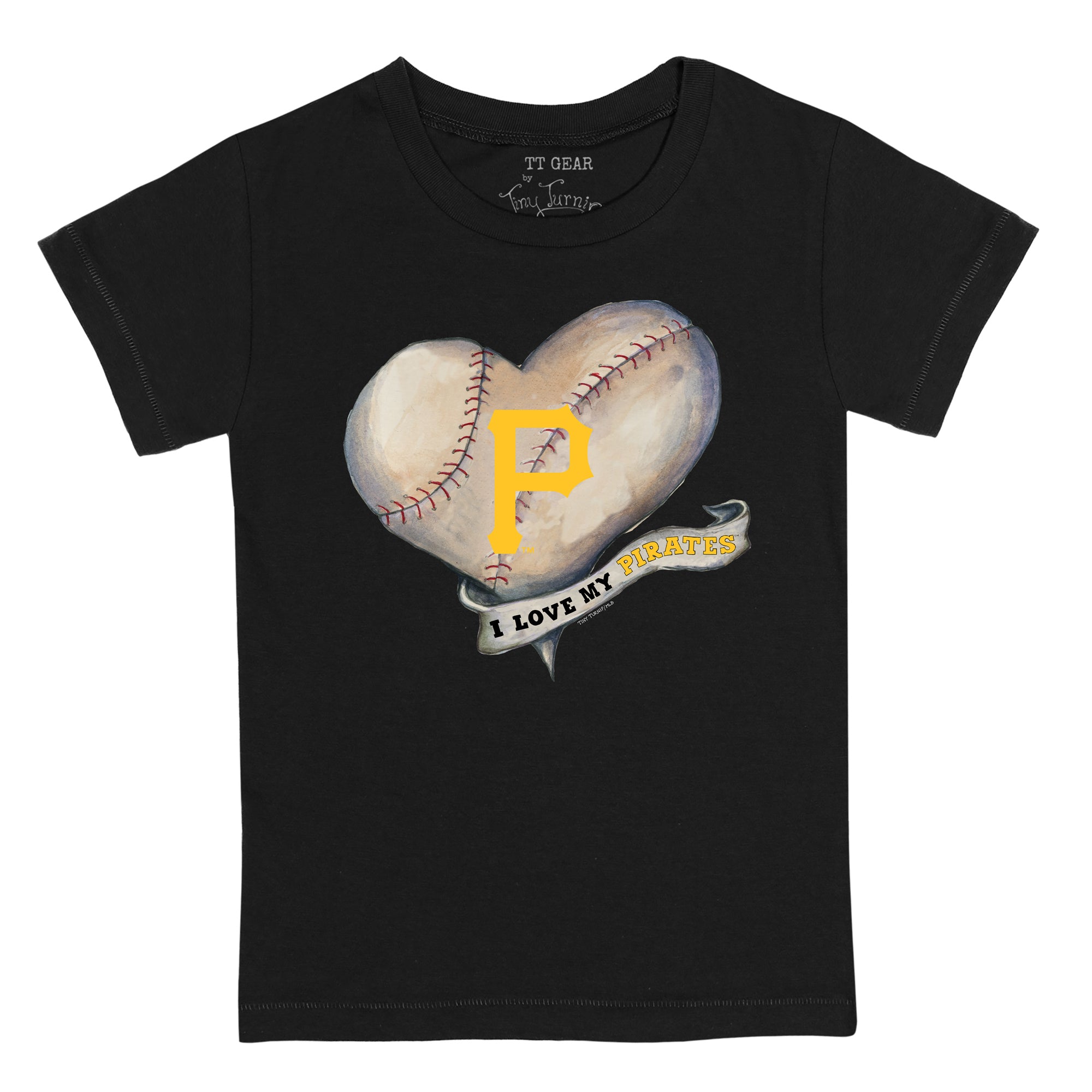 Lids Pittsburgh Pirates Tiny Turnip Youth Stitched Baseball 3/4-Sleeve  Raglan T-Shirt - White/Black