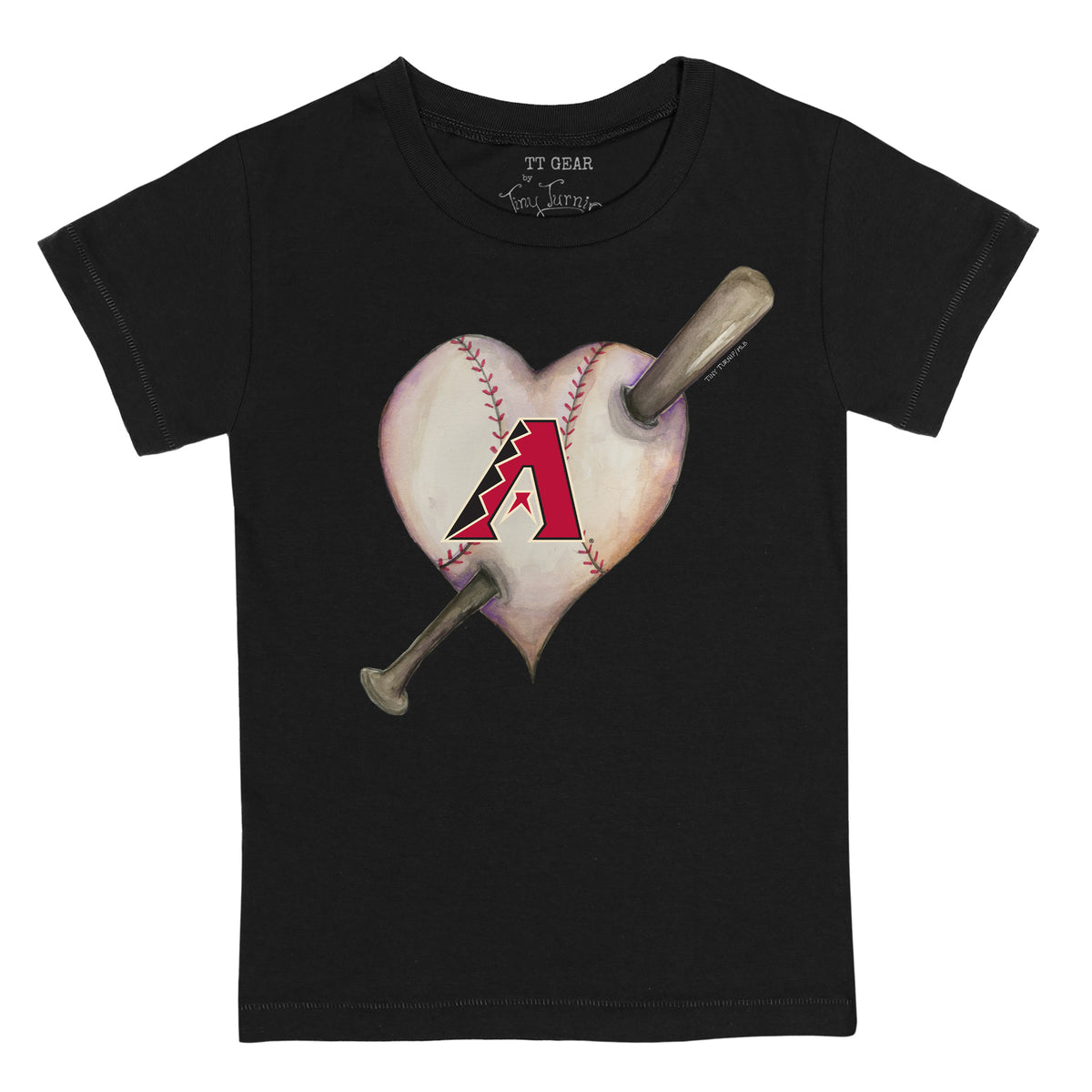 Arizona Diamondbacks Heart Bat Tee Shirt