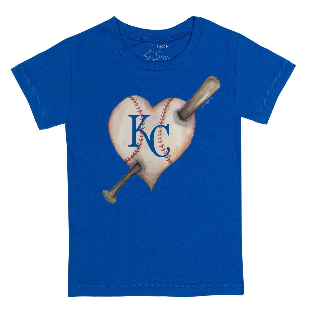 Kansas City Royals Heart Bat Tee Shirt