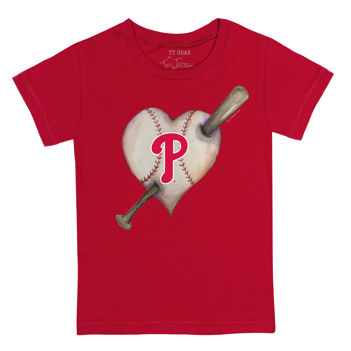Philadelphia Phillies Heart Bat Tee Shirt