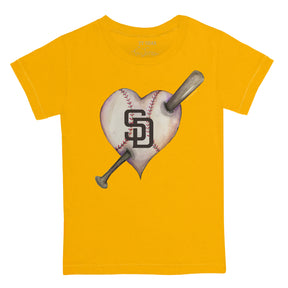 San Diego Padres Heart Bat Tee Shirt